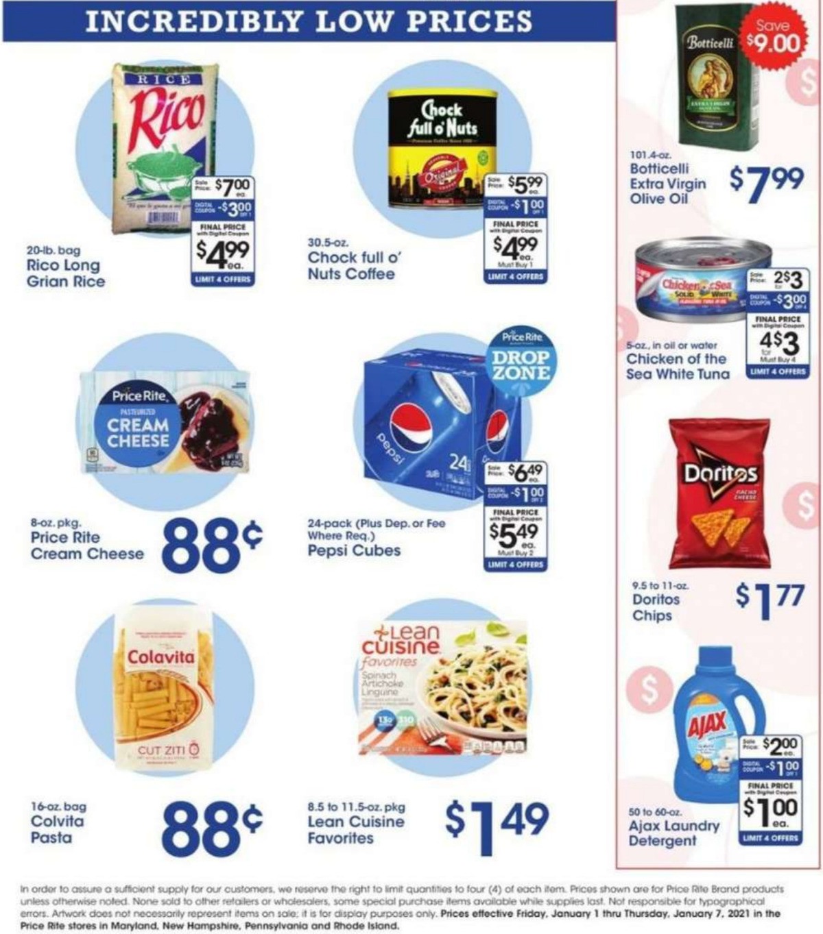 Price Rite Weekly Ad from January 1