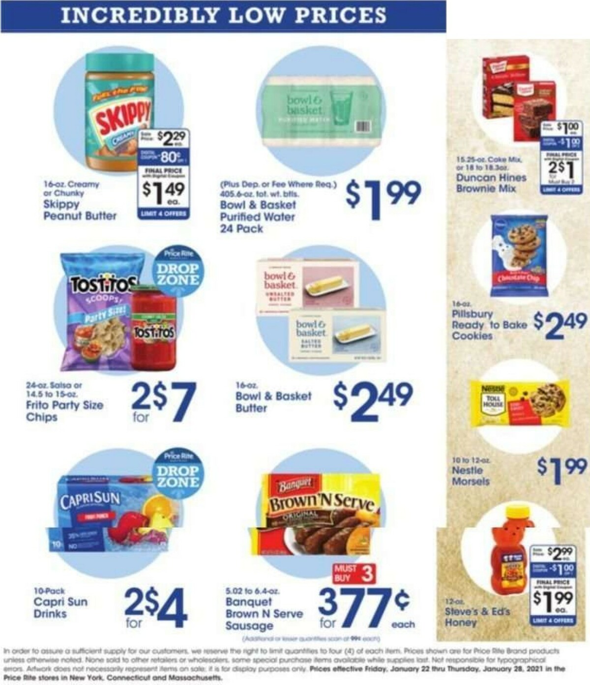 Price Rite Weekly Ad from January 22