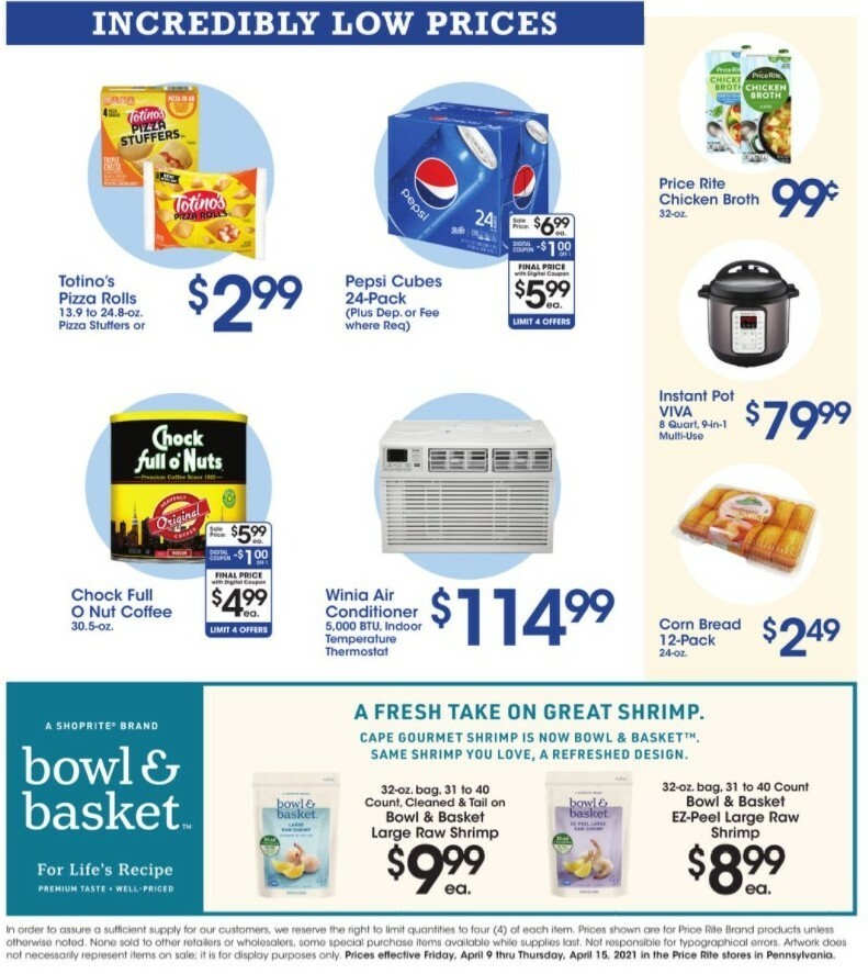 Price Rite Weekly Ad from April 9