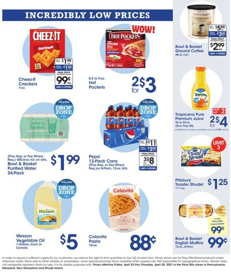 Price Rite Weekly Ad from April 23