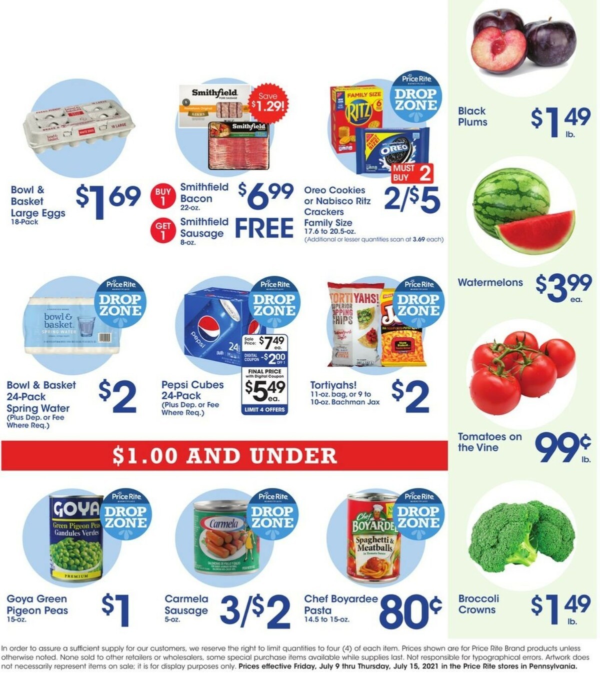 Price Rite Weekly Ad from July 9