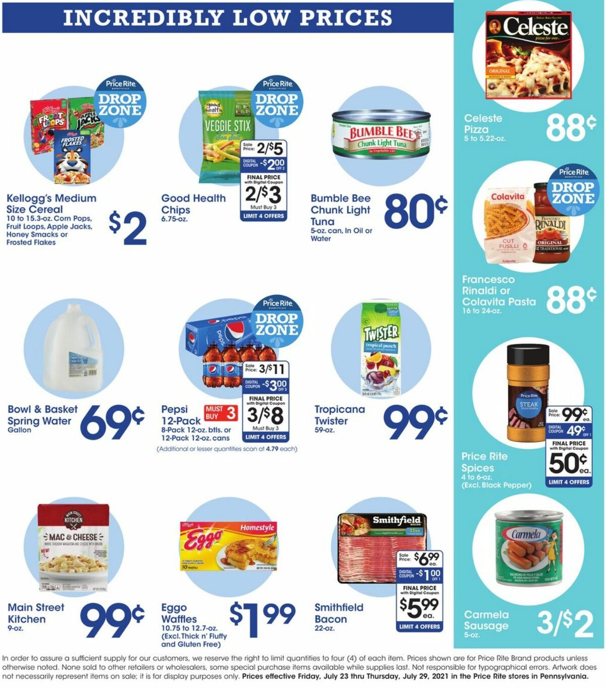 Price Rite Weekly Ad from July 23