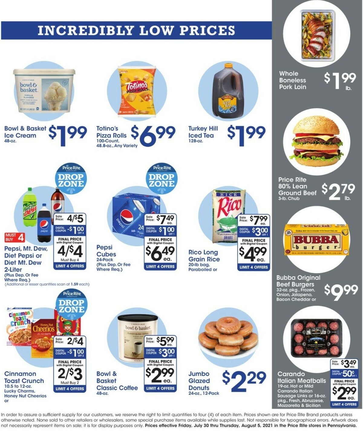 Price Rite Weekly Ad from July 30