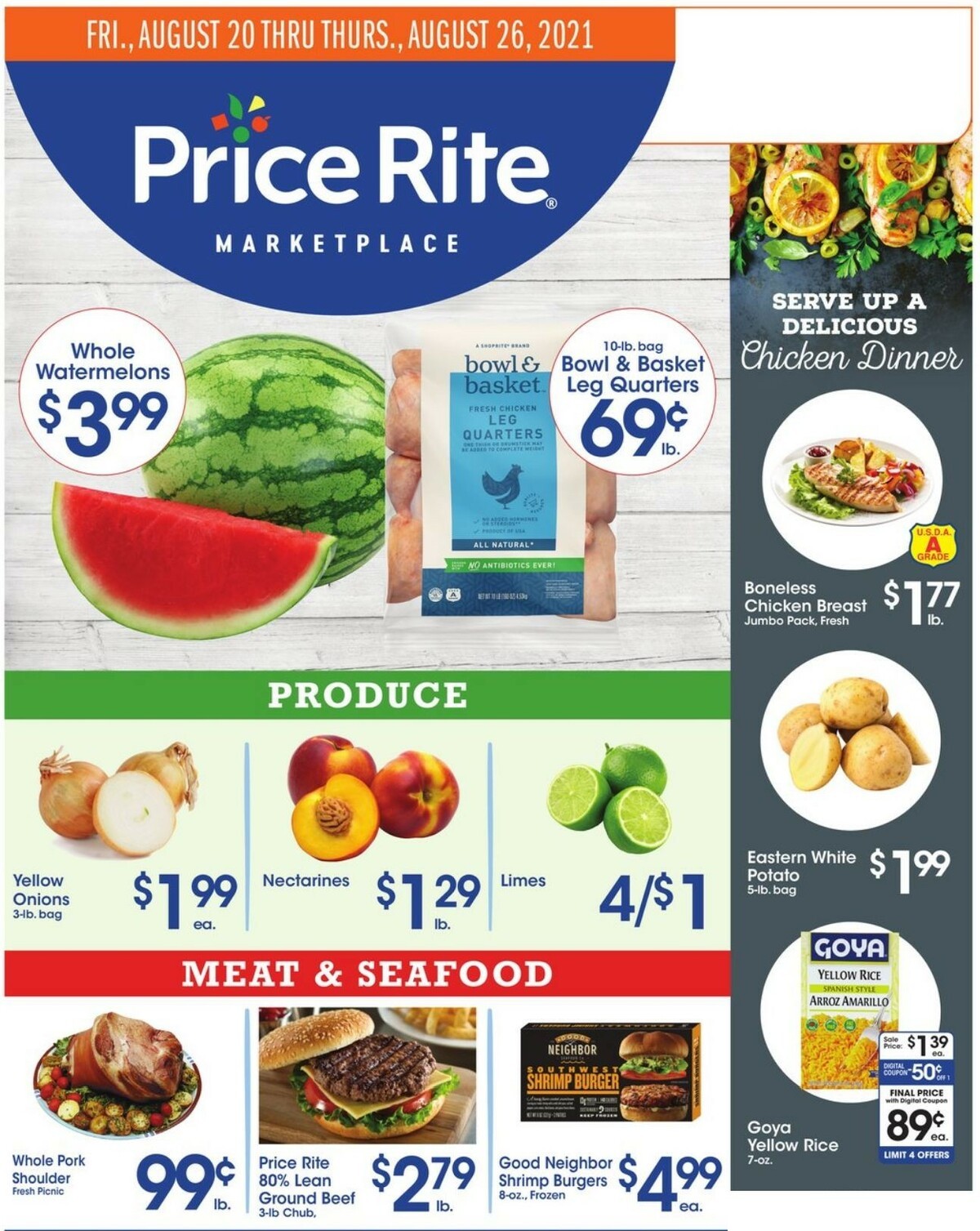 Price Rite Weekly Ad from August 20