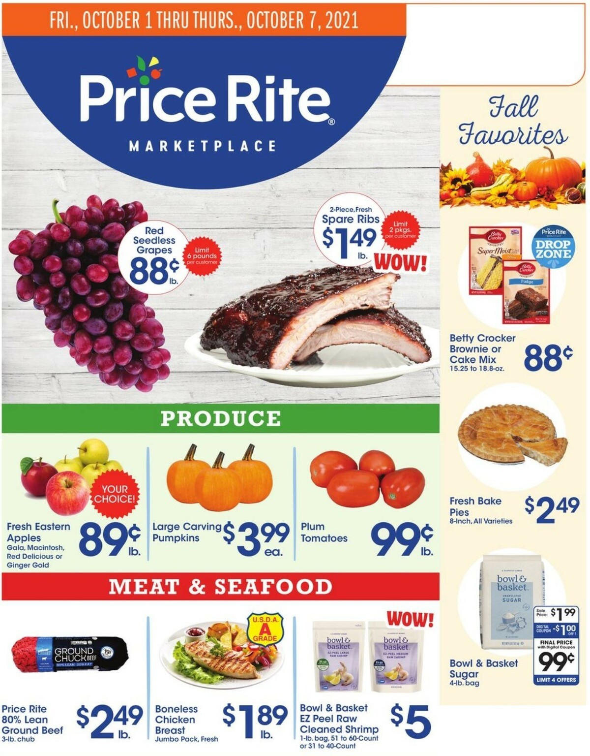 Price Rite Weekly Ad from October 1
