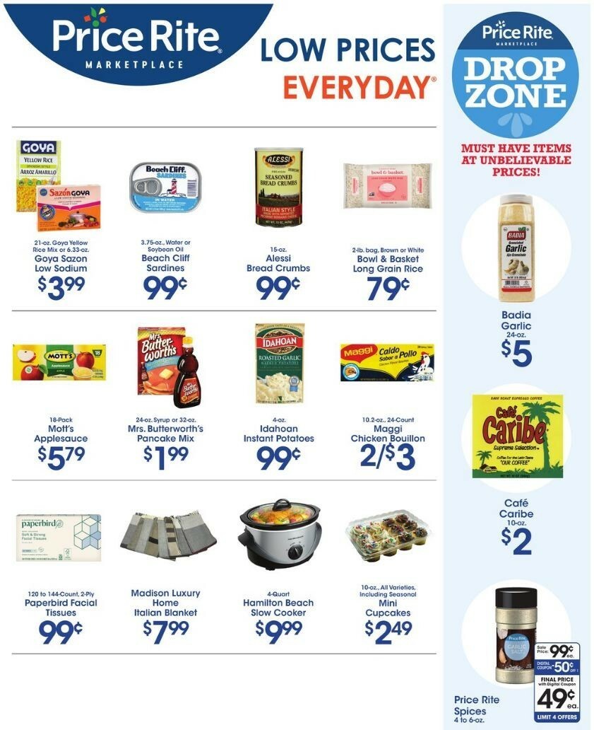 Price Rite Weekly Ad from October 22