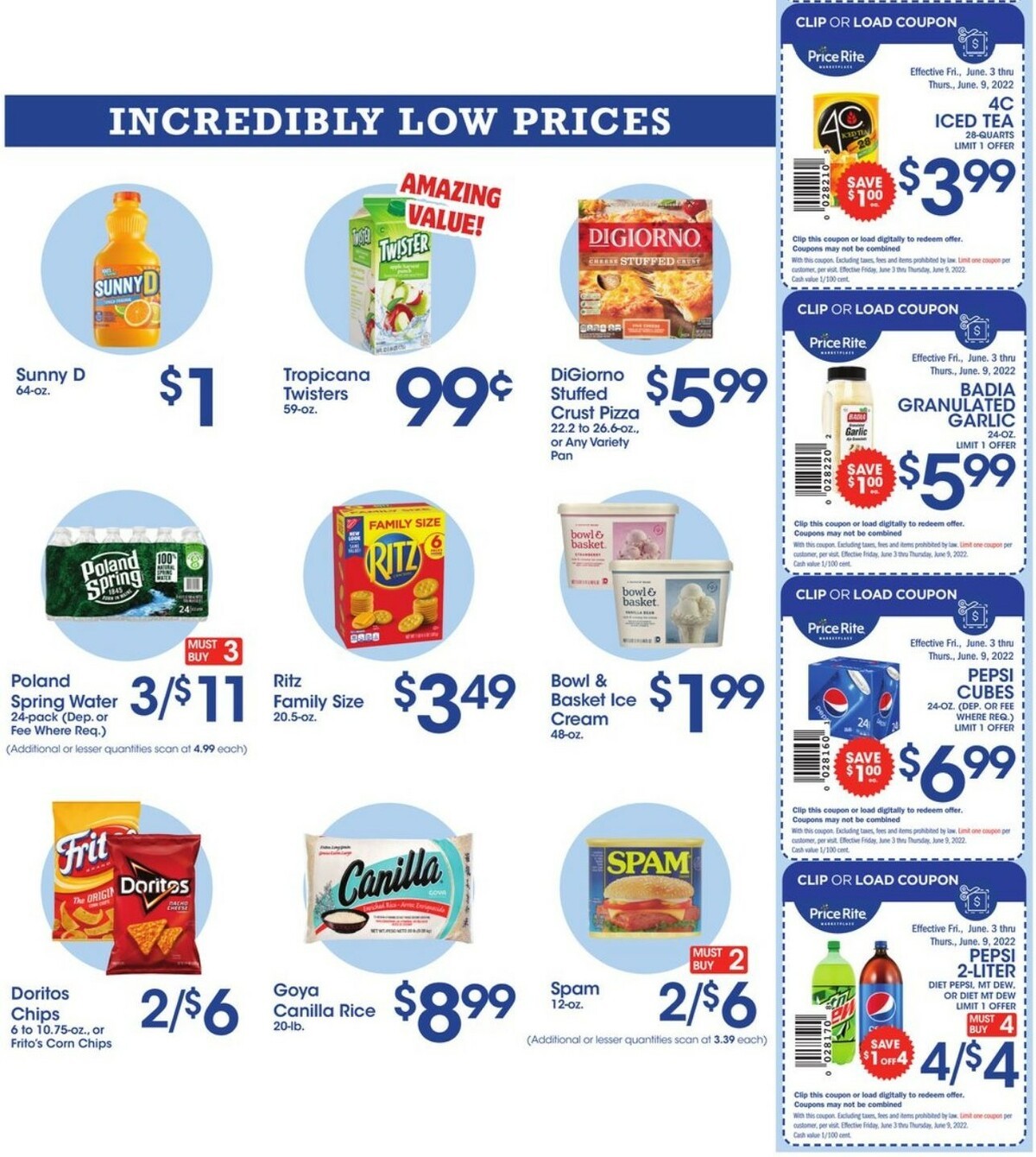 Price Rite Weekly Ad from June 3