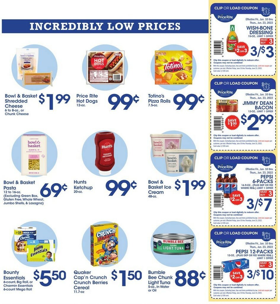 Price Rite Weekly Ad from June 10