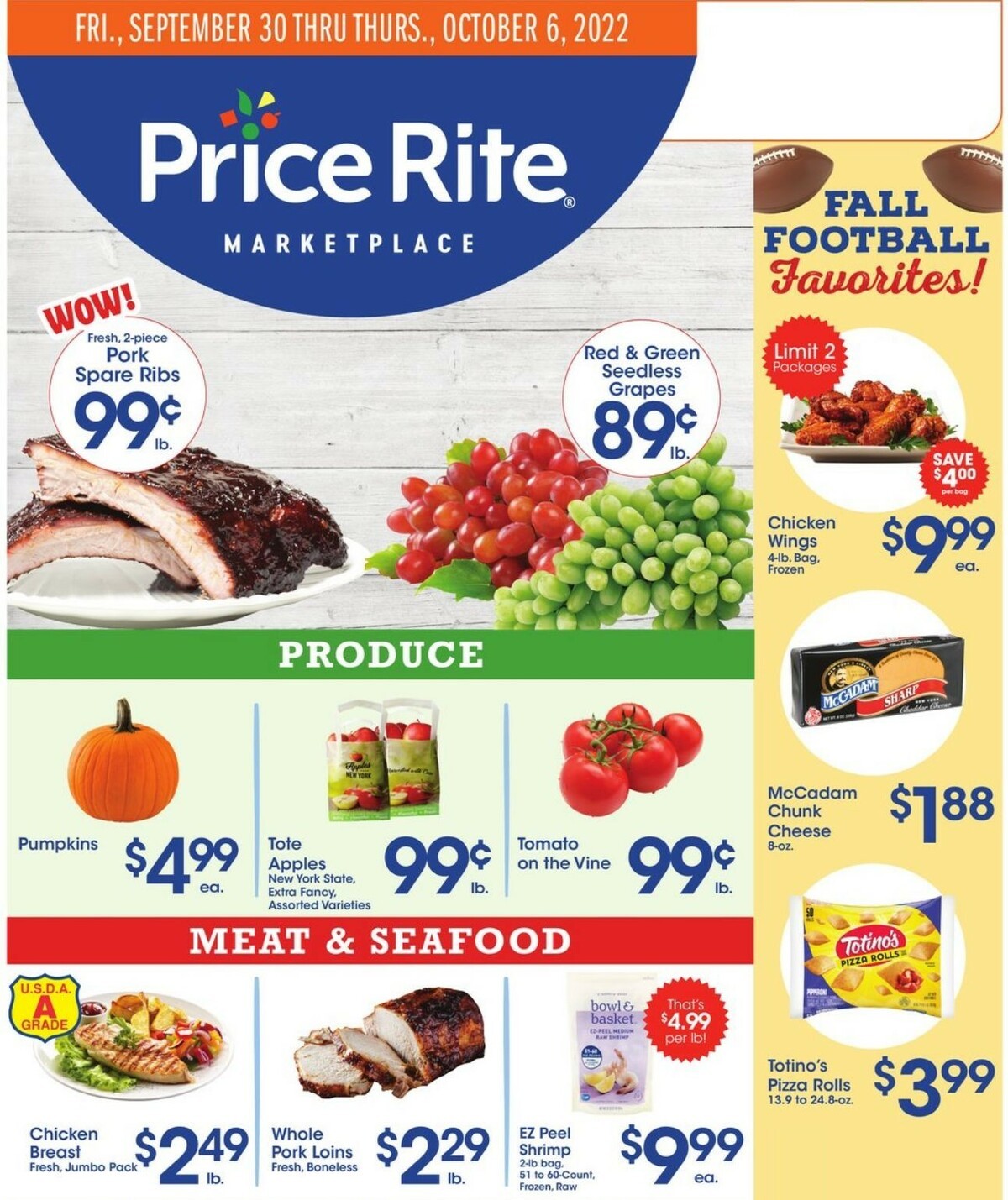 Price Rite Weekly Ad from September 30