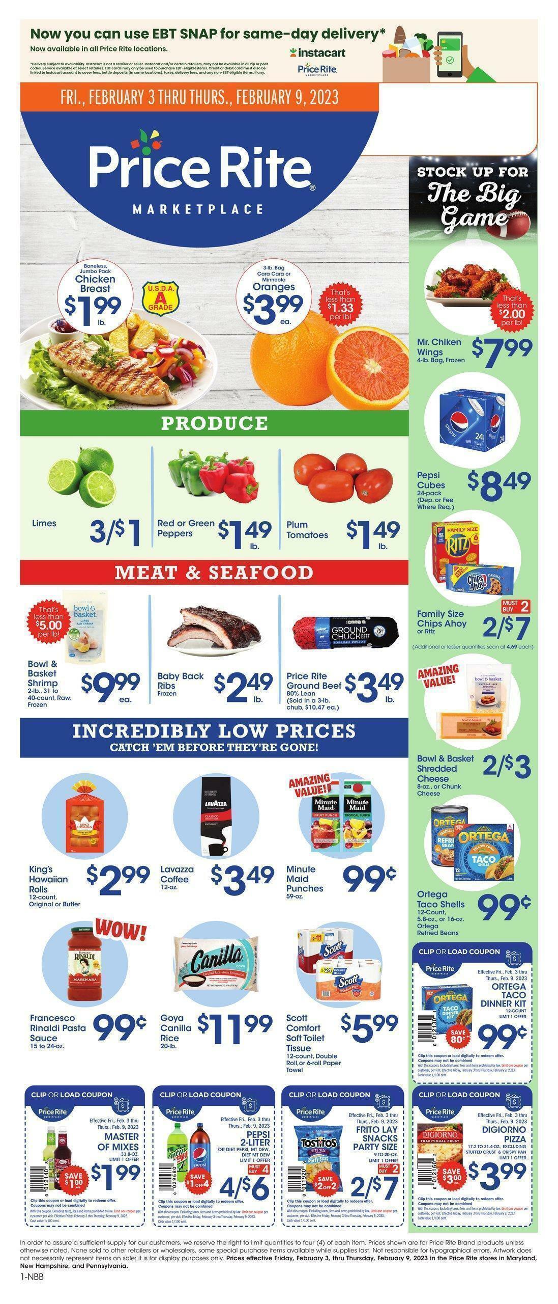Price Rite Weekly Ad from February 3