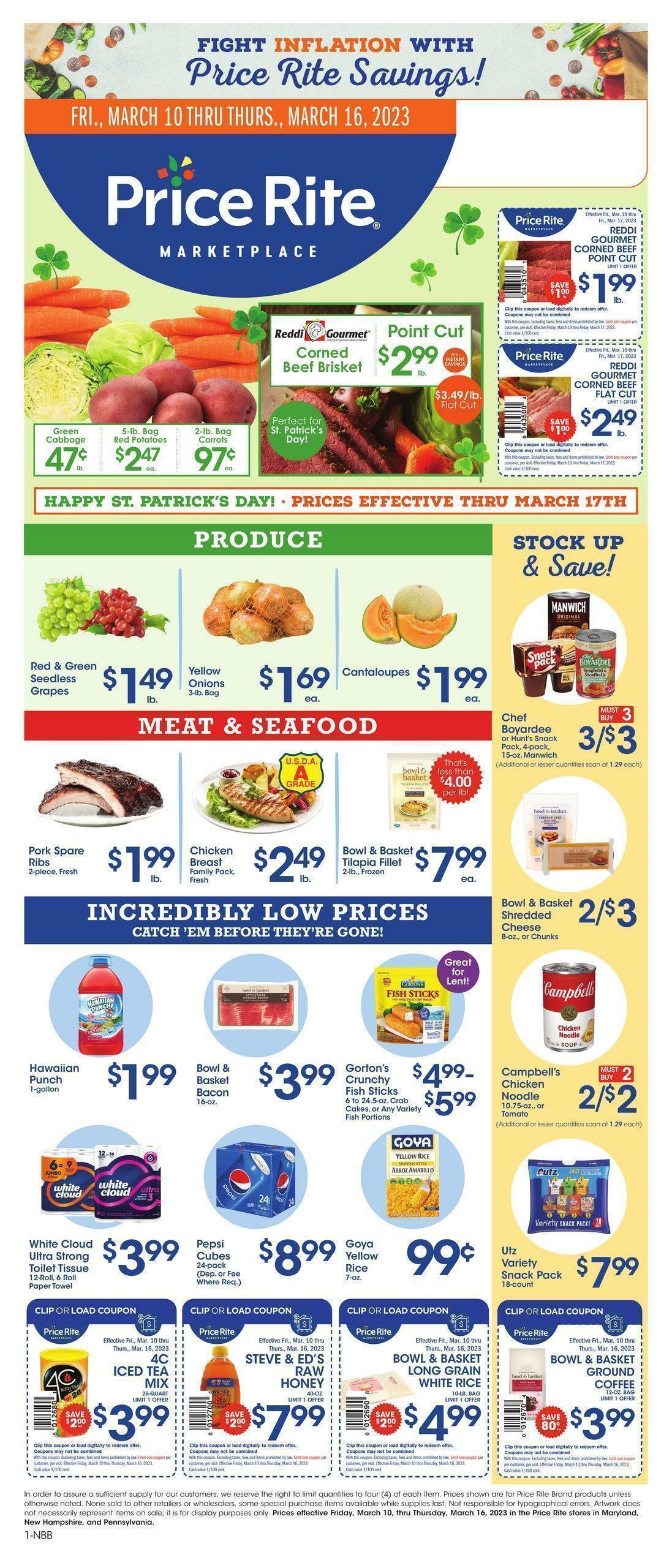 Price Rite Weekly Ad from March 10