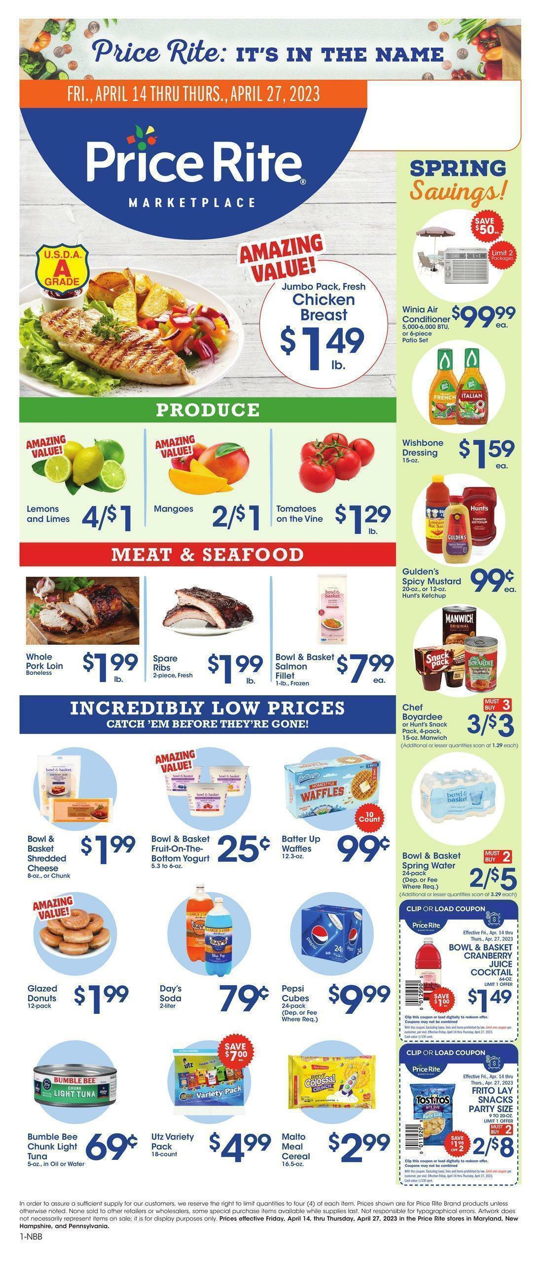 Price Rite Weekly Ad from April 14