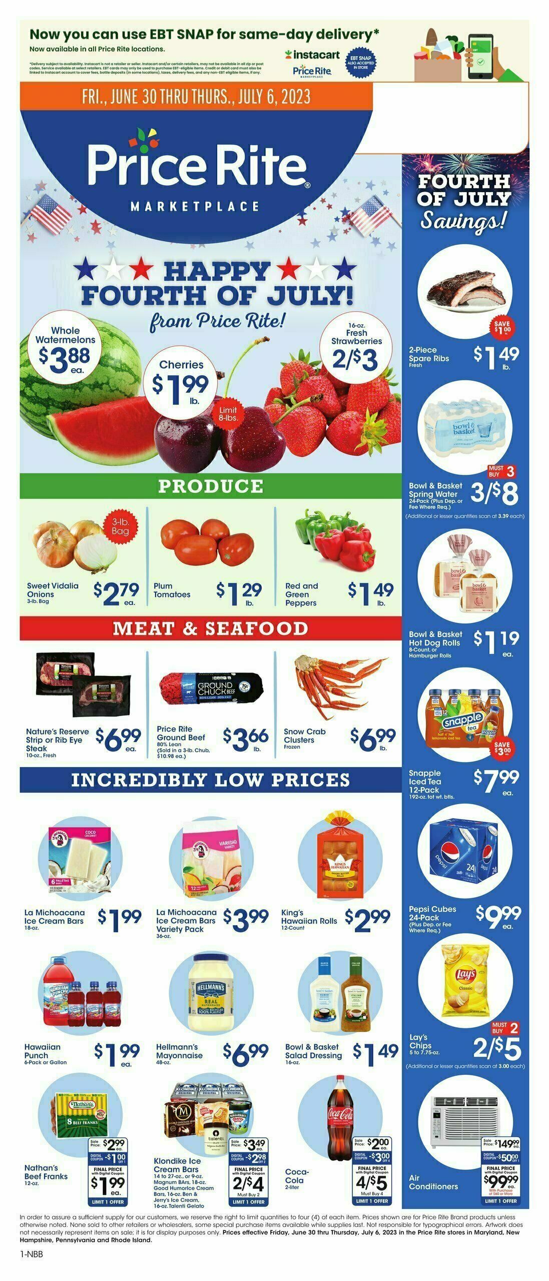 Price Rite Weekly Ad from June 30