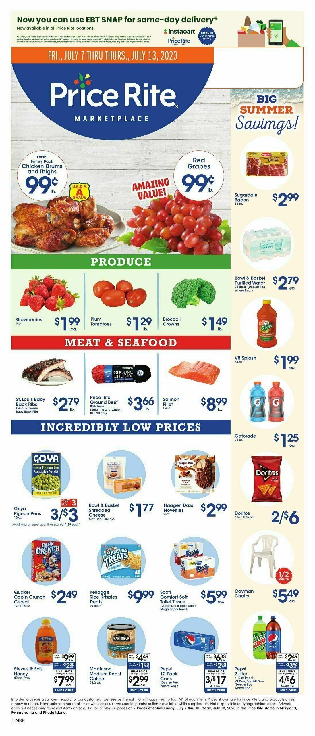 Price Rite Weekly Ad from July 7