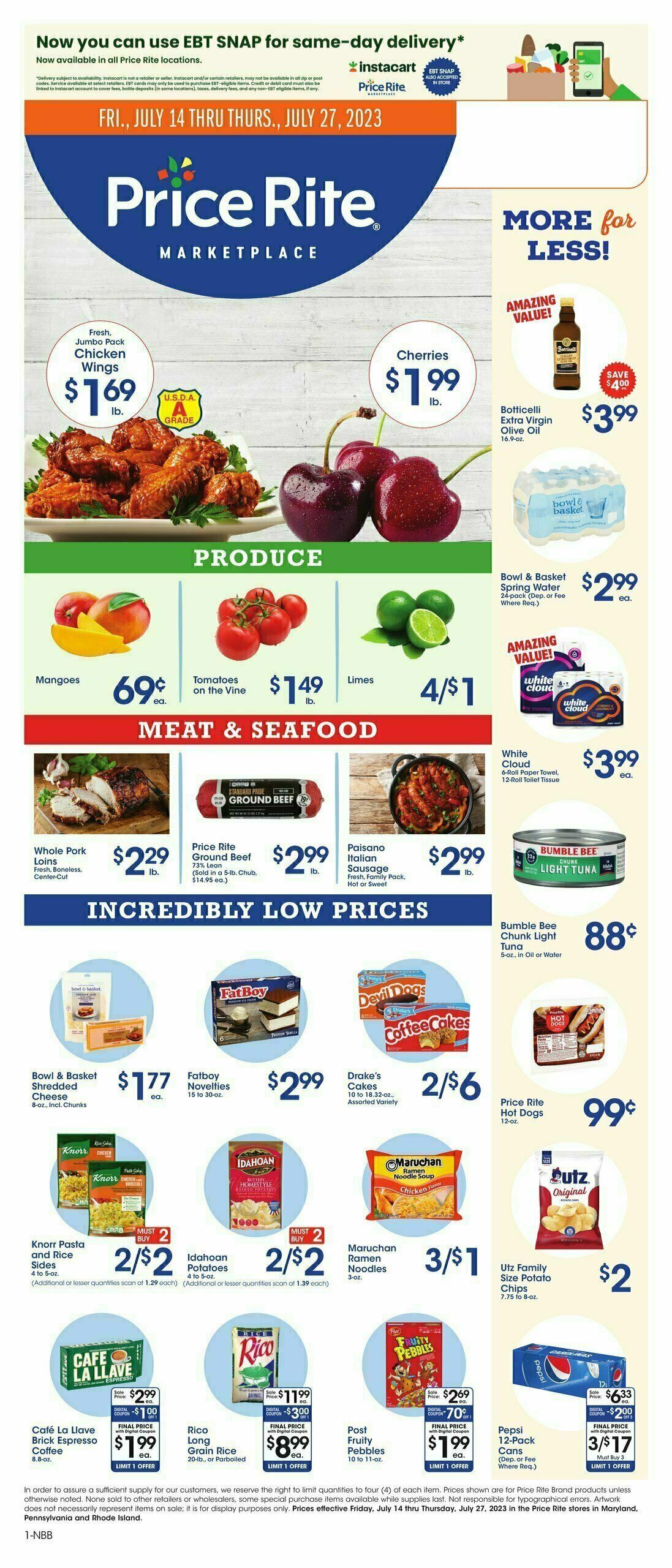 Price Rite Weekly Ad from July 14