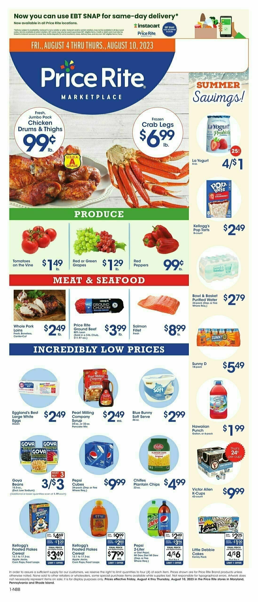 Price Rite Weekly Ad from August 4