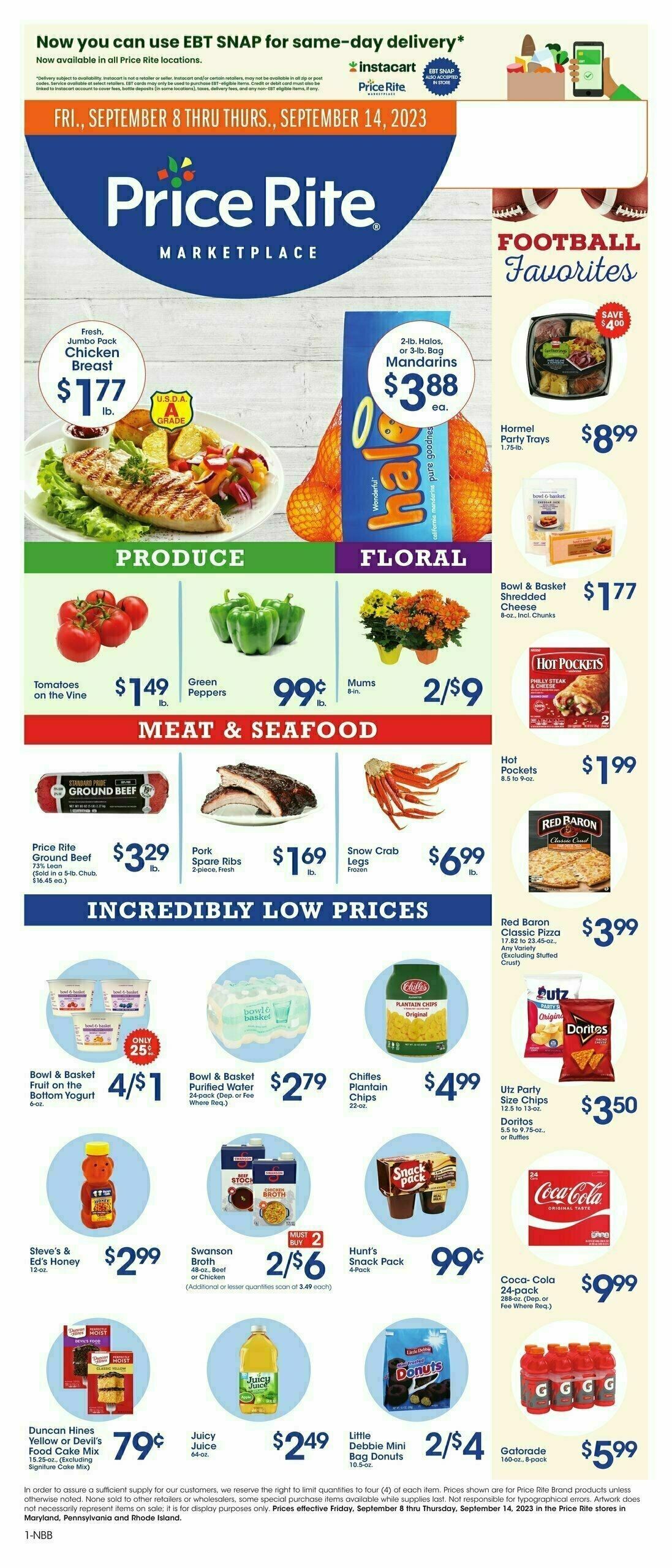 Price Rite Weekly Ad from September 8