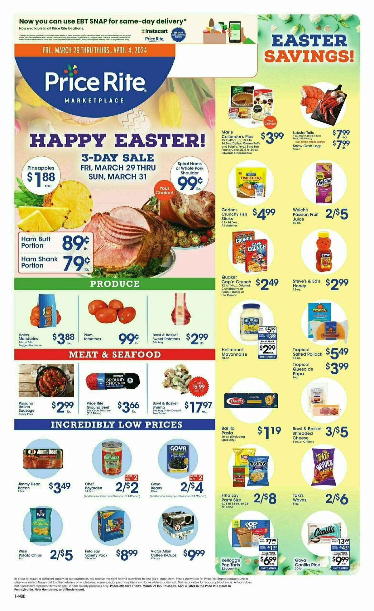 Price Rite Weekly Ad from March 29