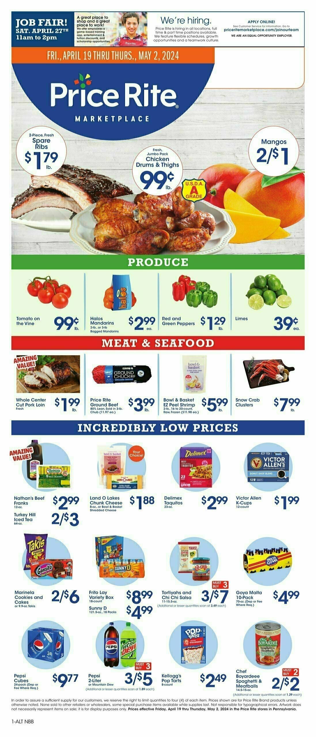 Price Rite Weekly Ad from April 19