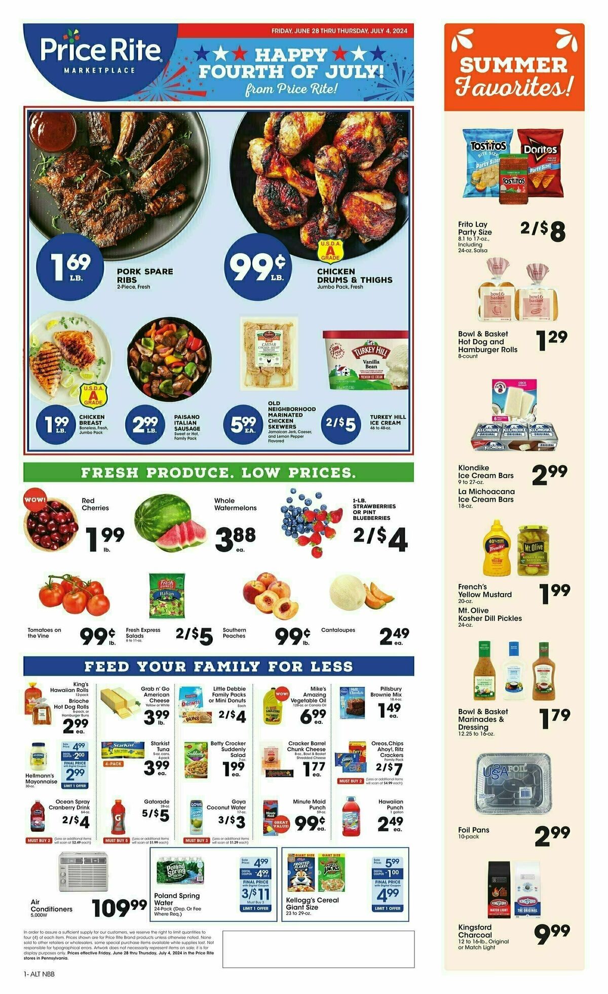Price Rite Weekly Ad from June 28