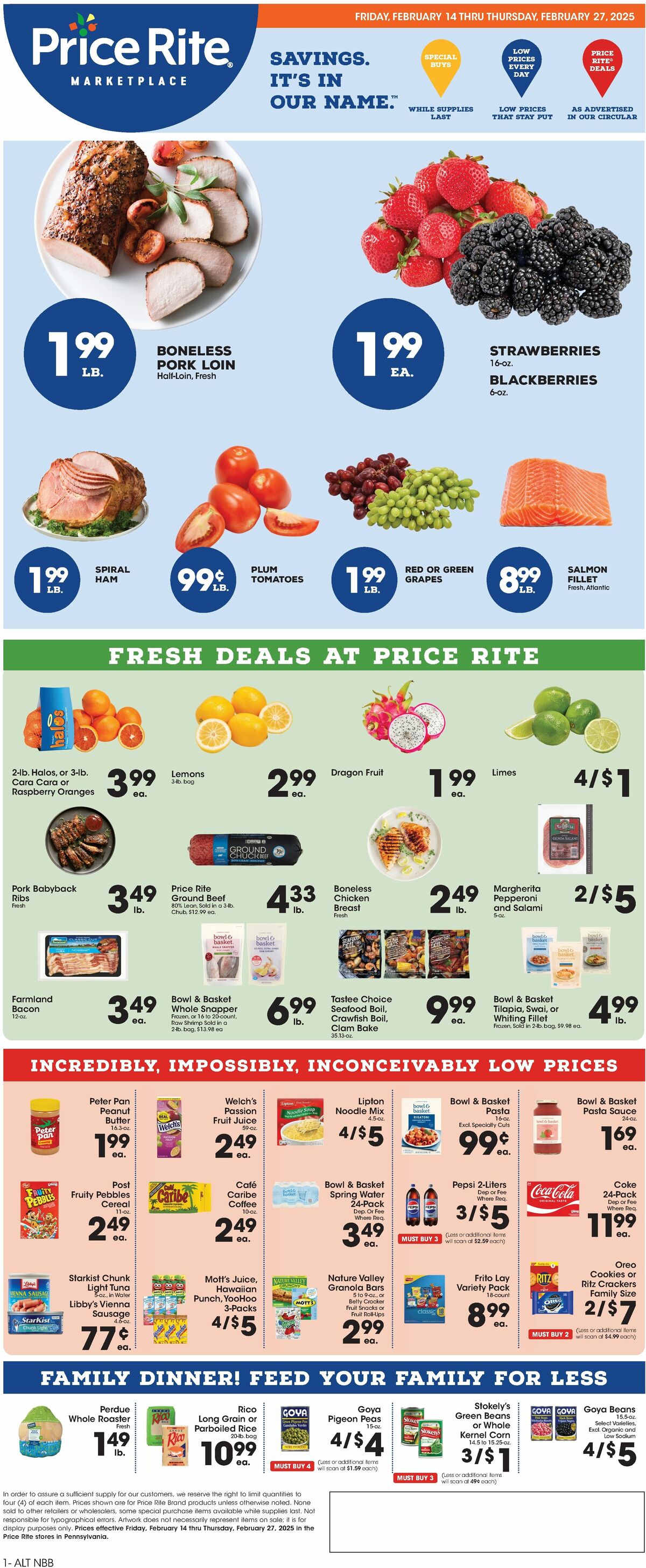 Price Rite Weekly Ad from February 14