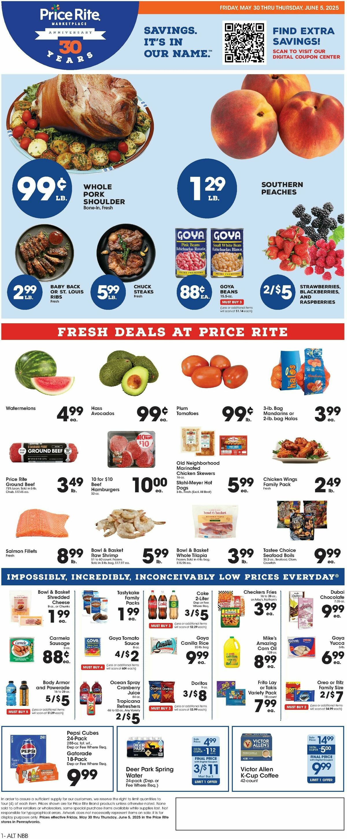 Price Rite Weekly Ad from May 30