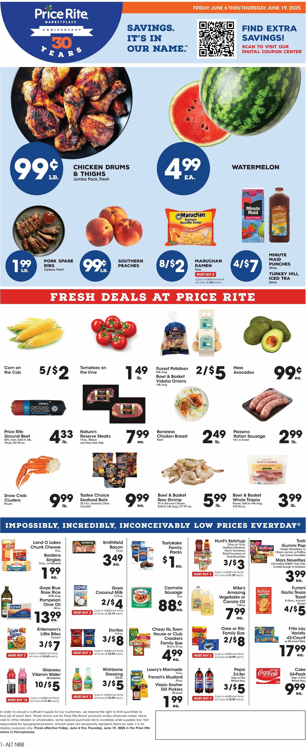 Price Rite Weekly Ad from June 6