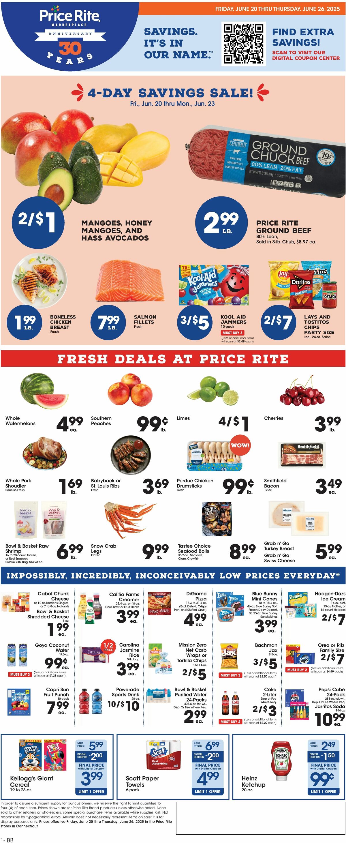 Price Rite Weekly Ad from June 20