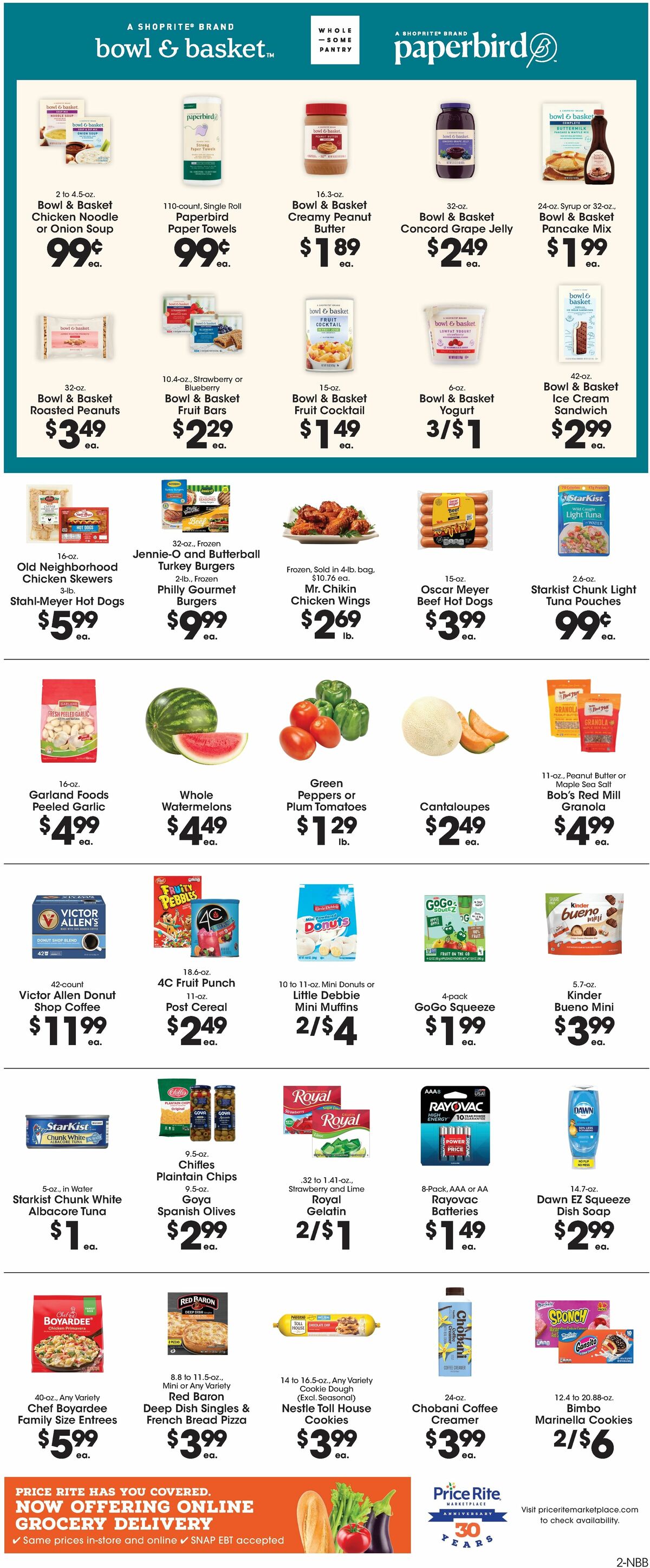 Price Rite Weekly Ad from July 25