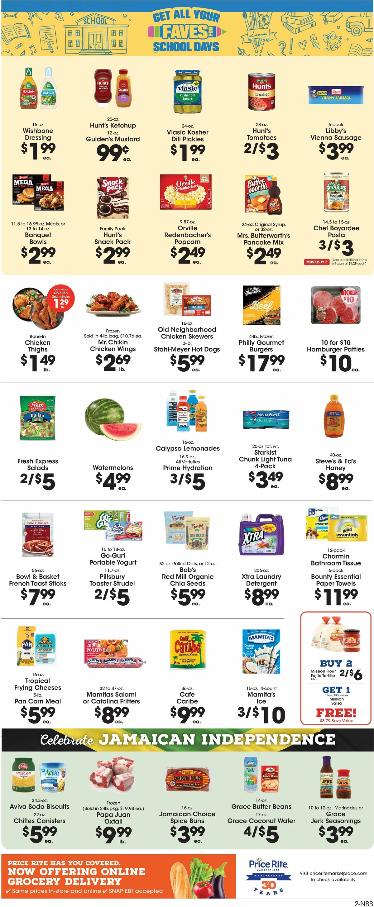 Price Rite Weekly Ad from August 1