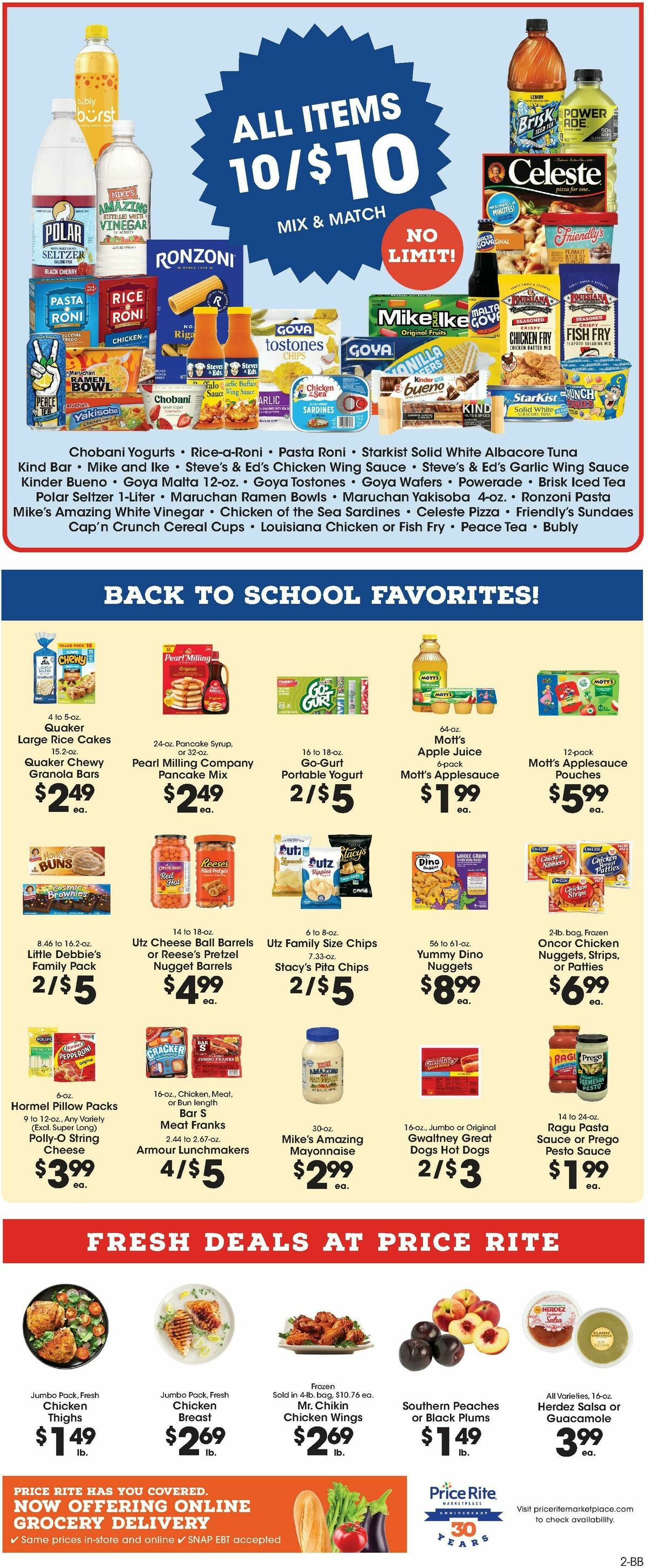 Price Rite Weekly Ad from August 15
