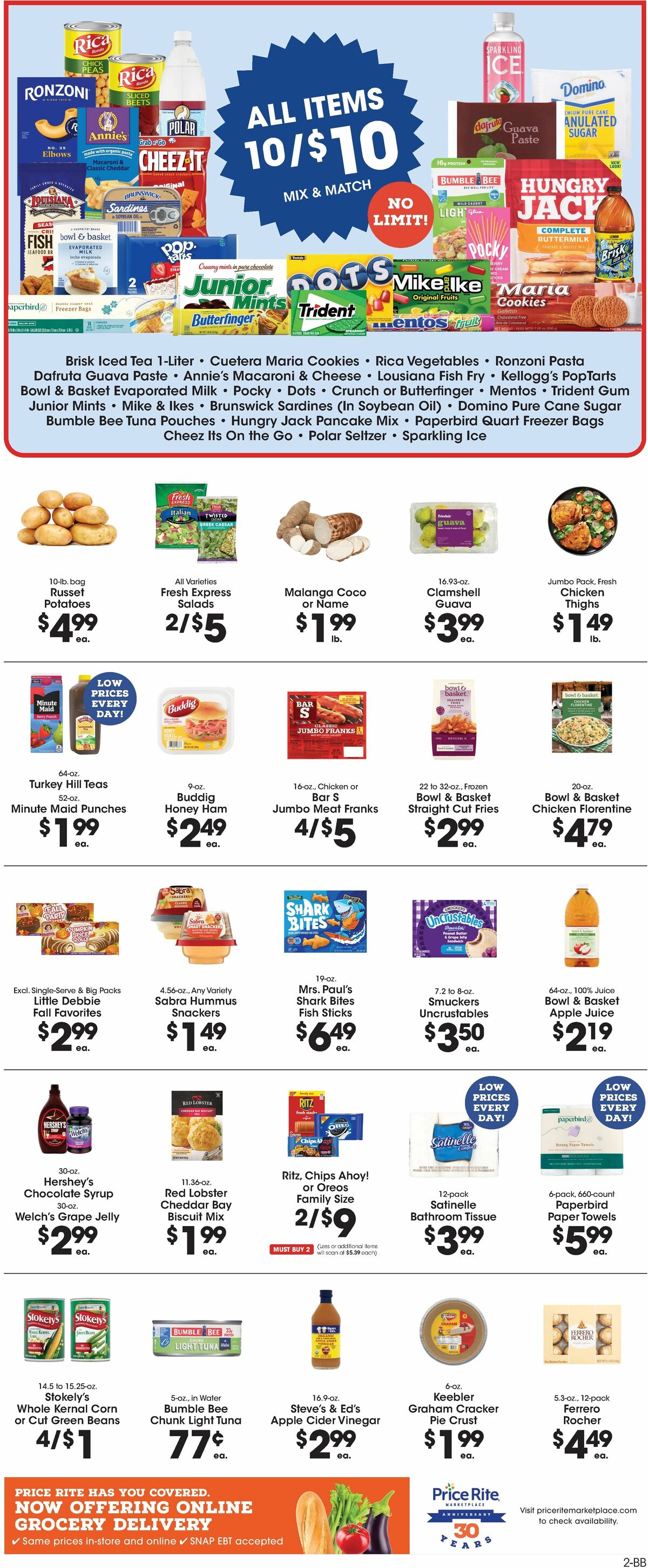 Price Rite Weekly Ad from September 19