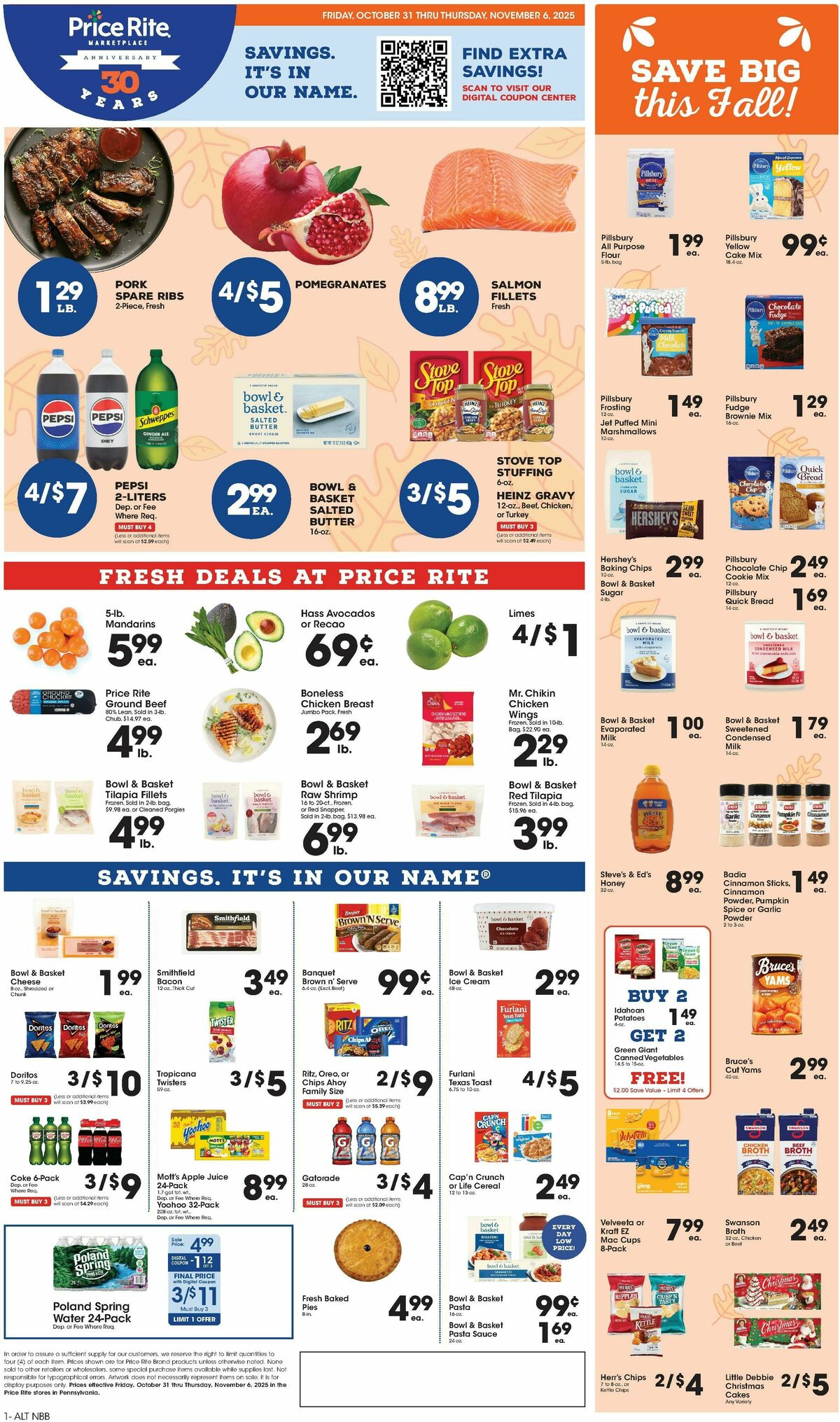 Price Rite Weekly Ad from October 31