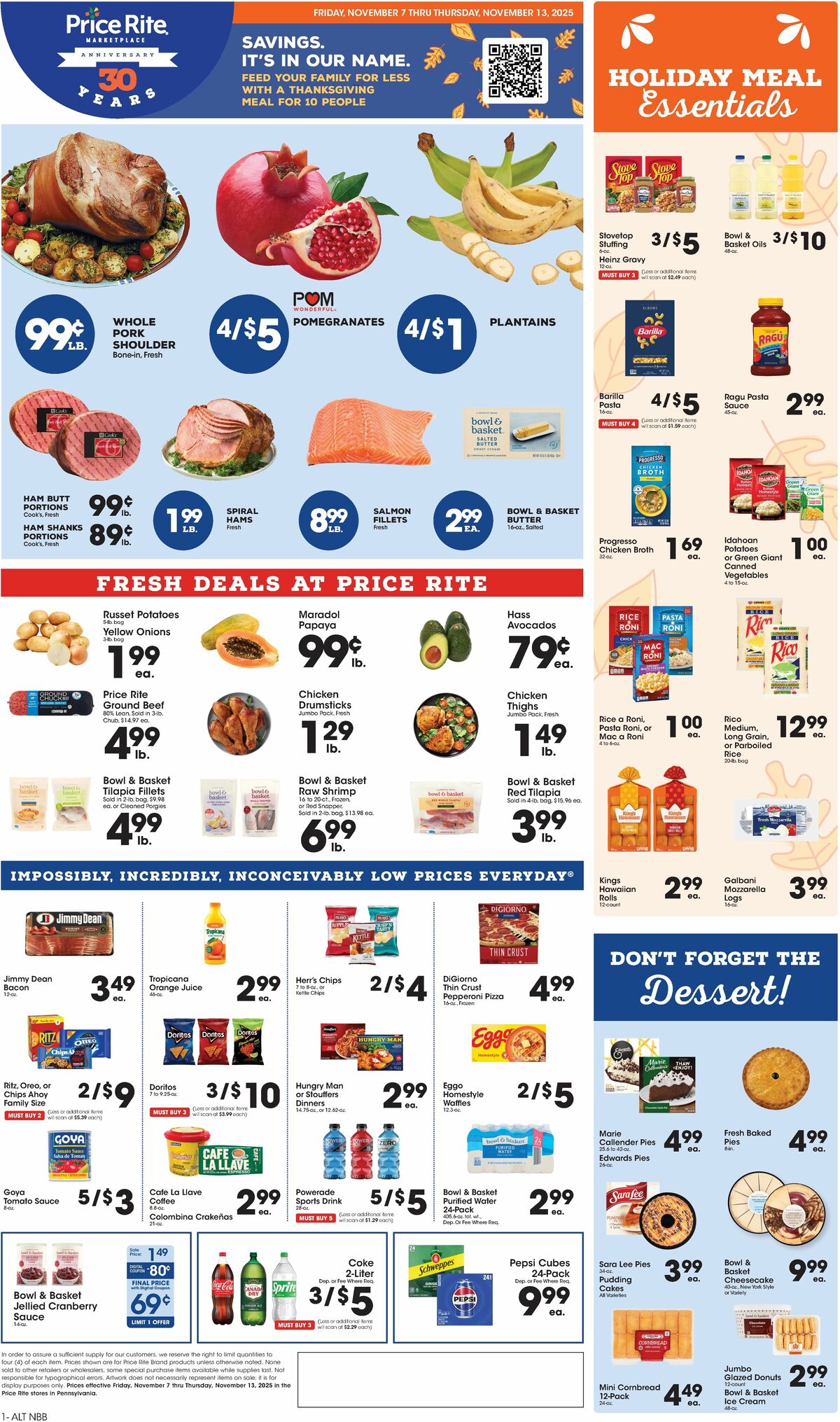 Price Rite Weekly Ad from November 7