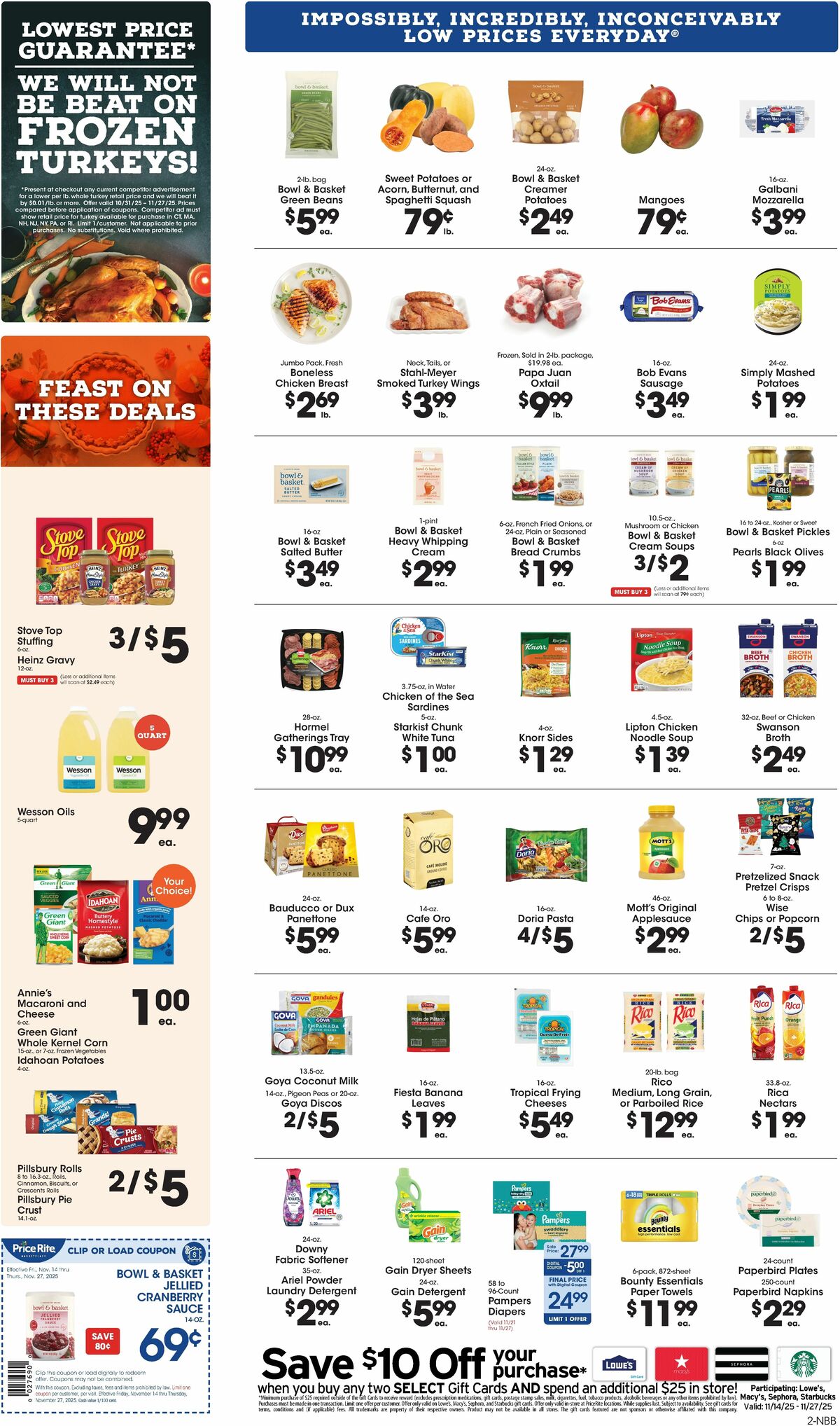 Price Rite Weekly Ad from November 7