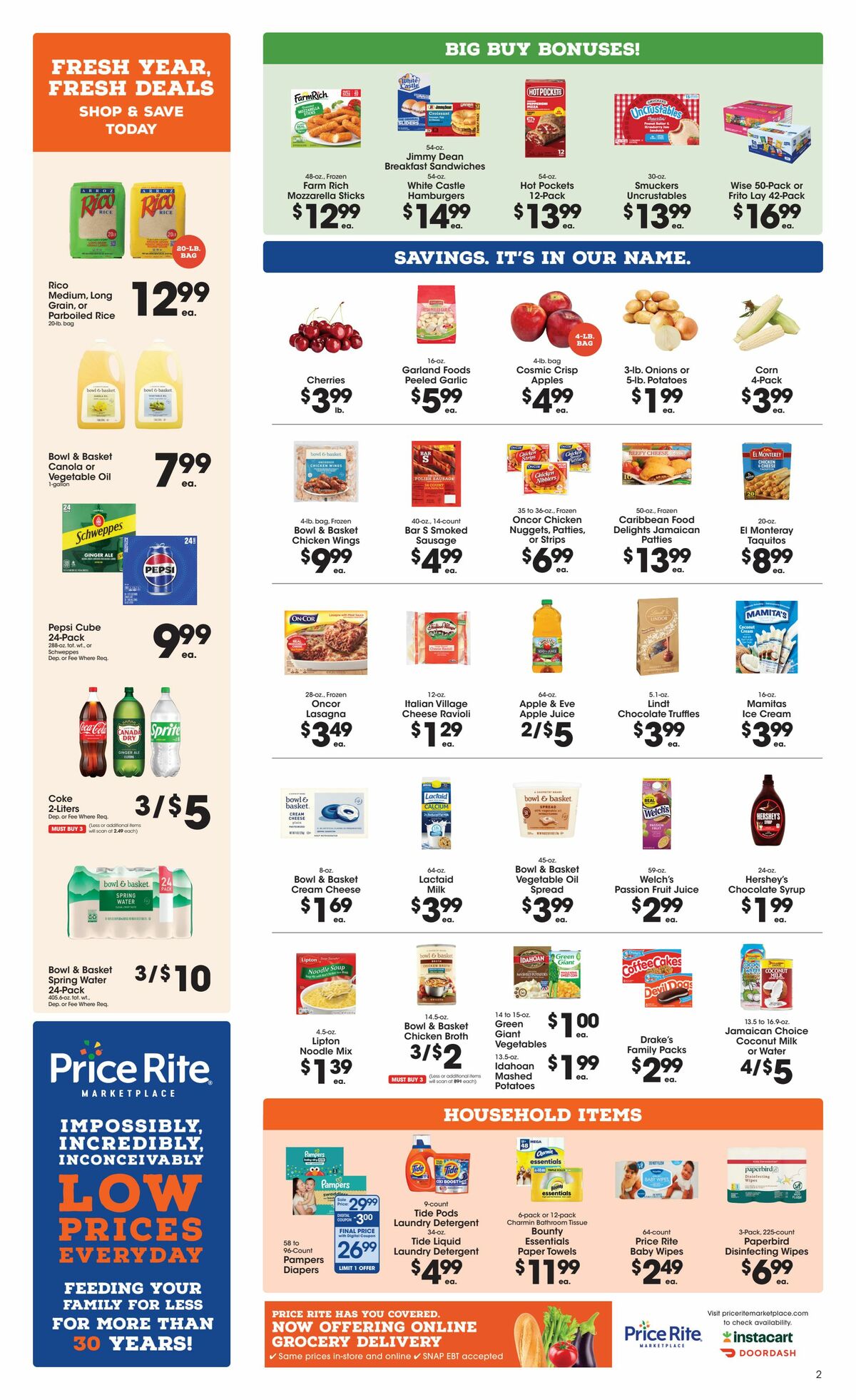Price Rite Weekly Ad from December 31