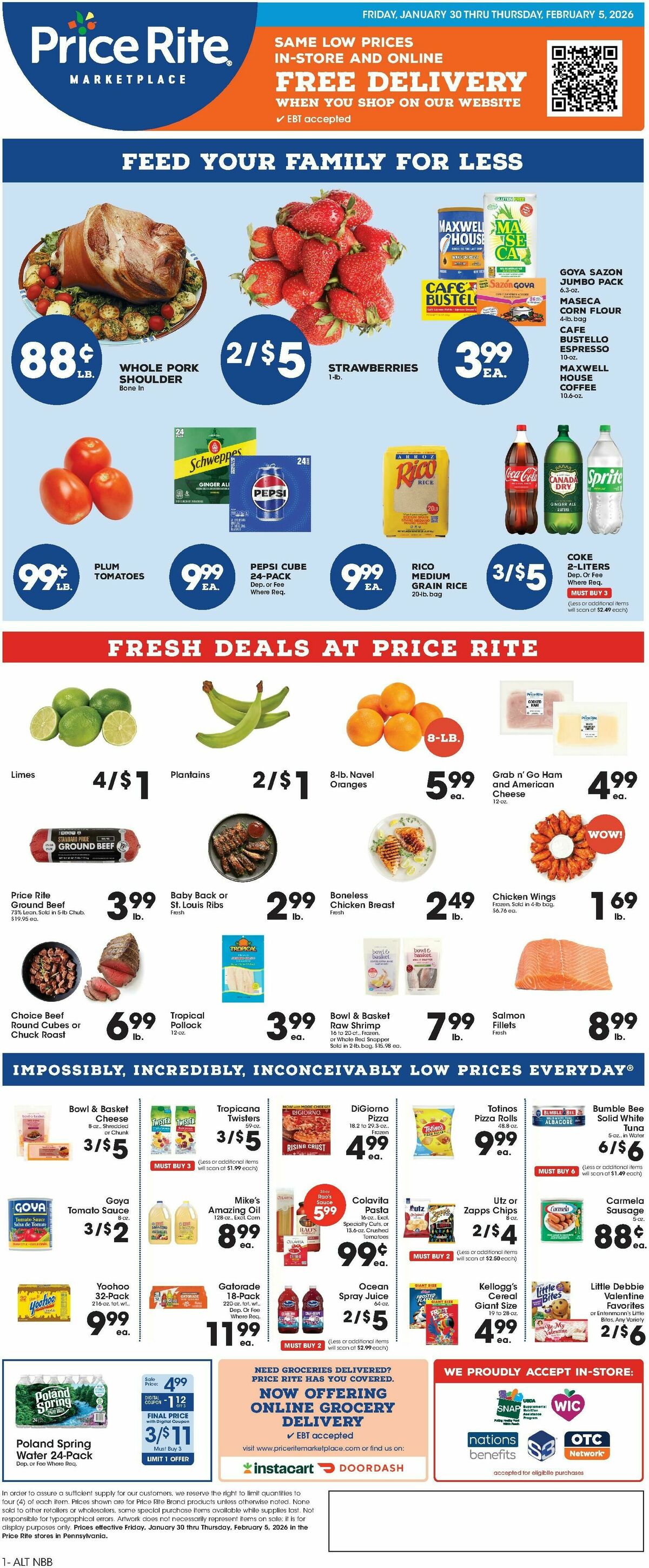 Price Rite Weekly Ad from January 30