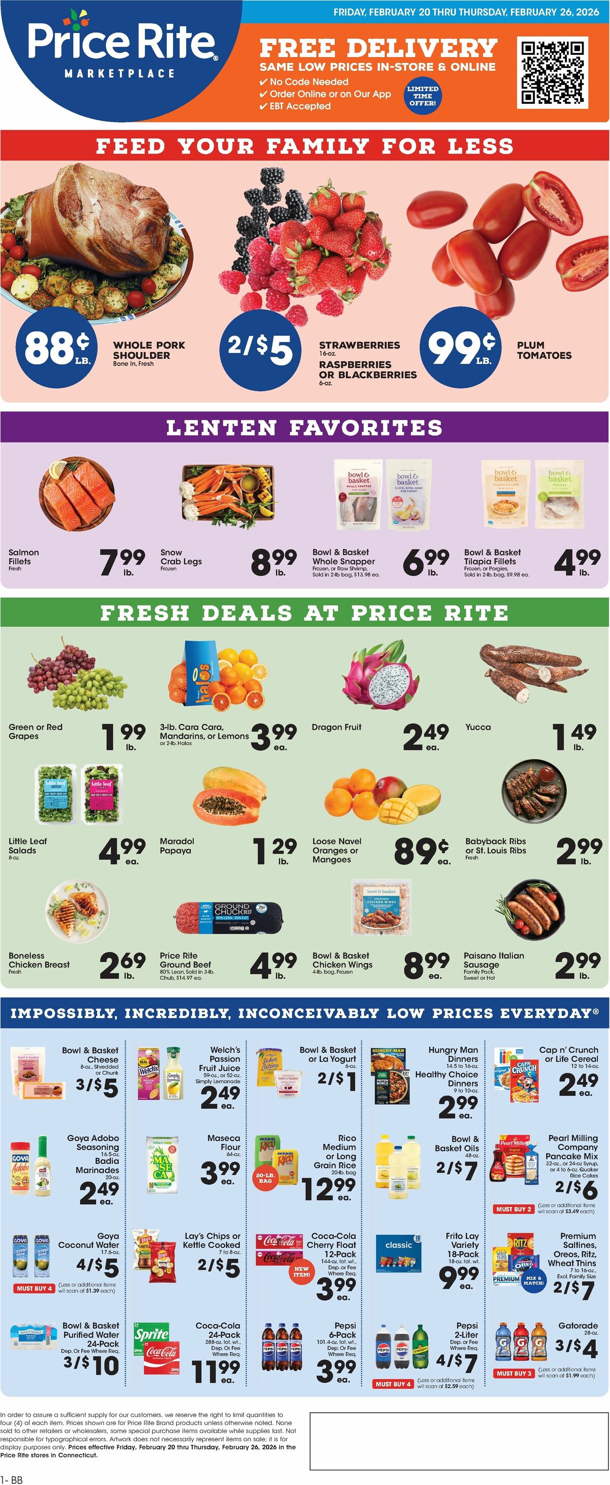 Price Rite Weekly Ad from February 20