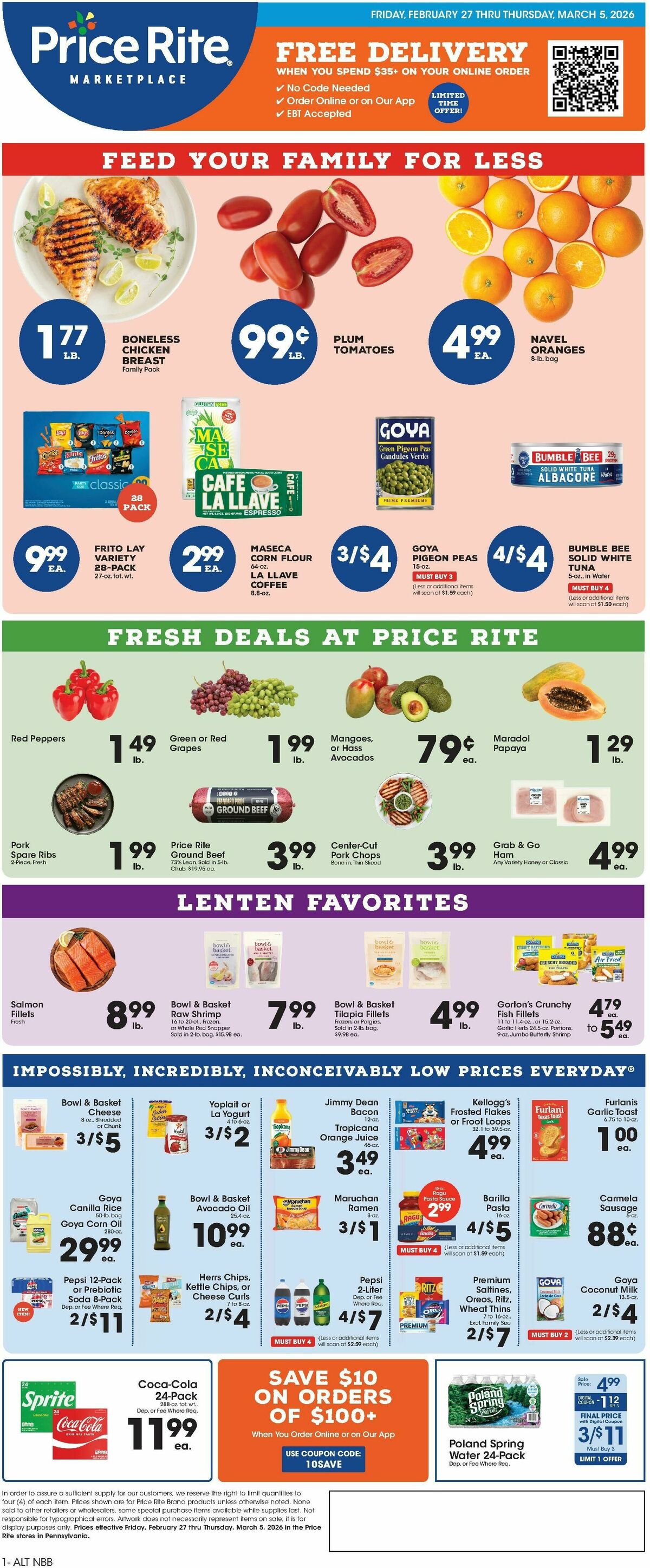 Price Rite Weekly Ad from February 27