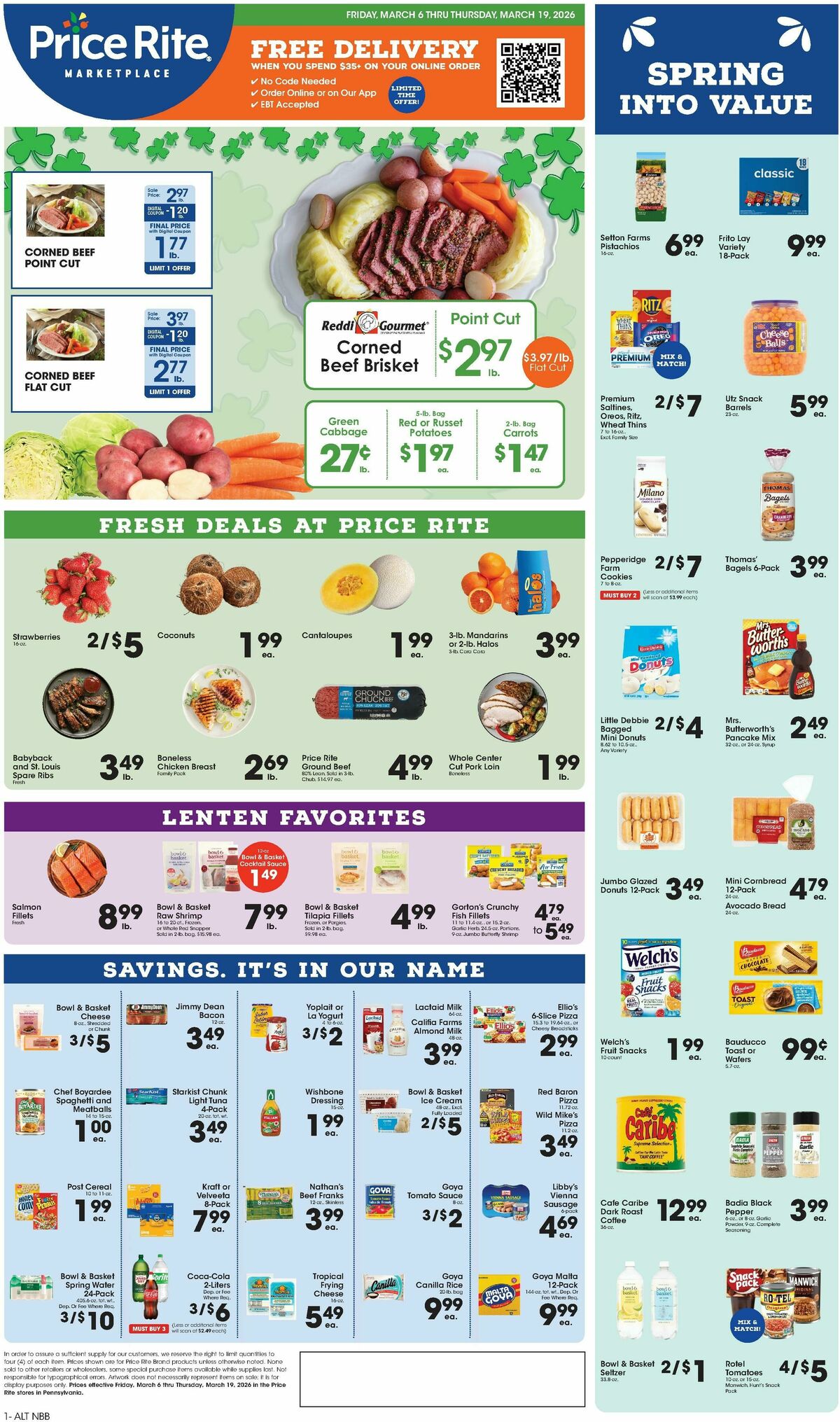 Price Rite Weekly Ad from March 6