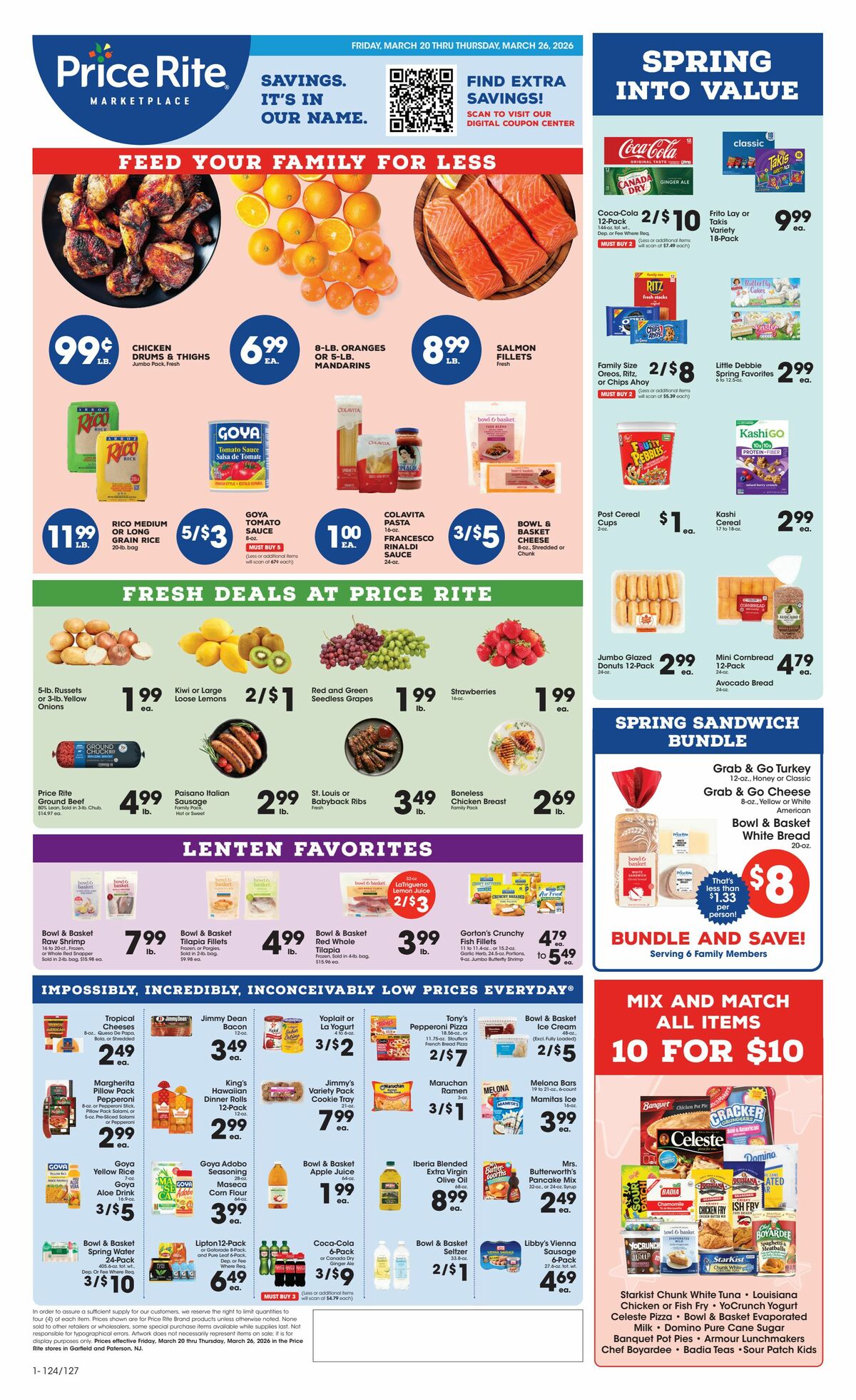 Price Rite Weekly Ad from March 20