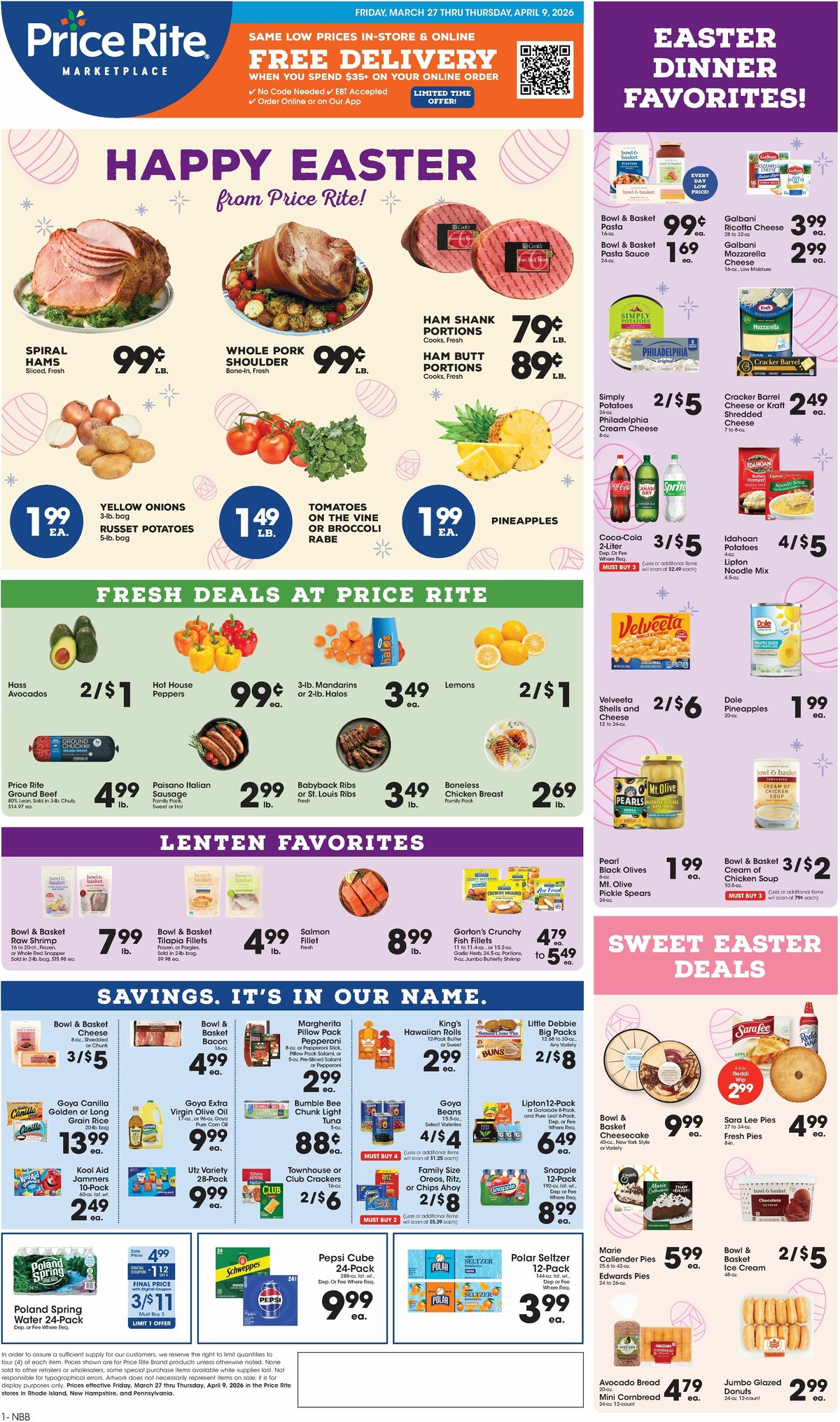 Price Rite Weekly Ad from March 27