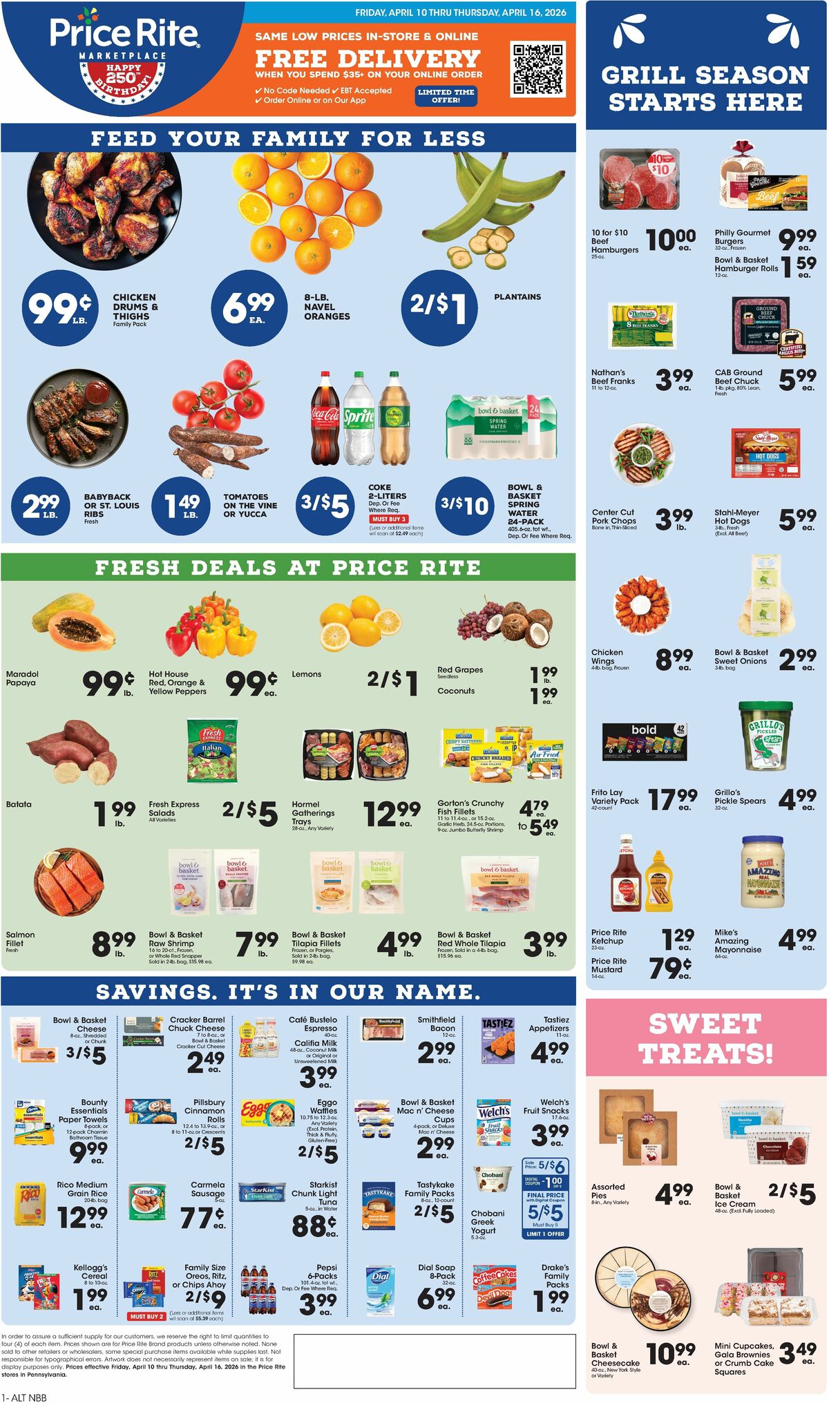 Price Rite Weekly Ad from April 10