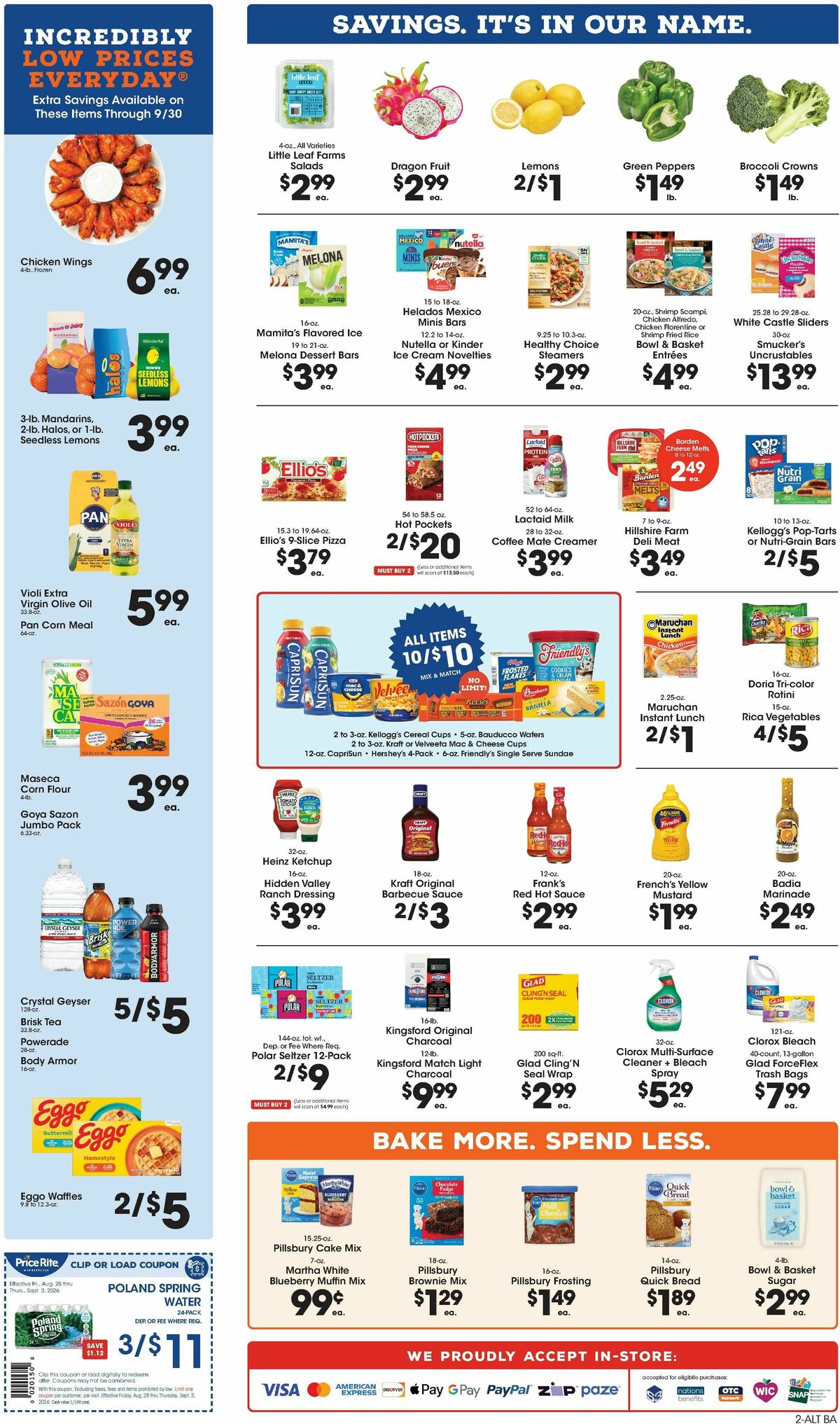 Price Rite Weekly Ad from August 28