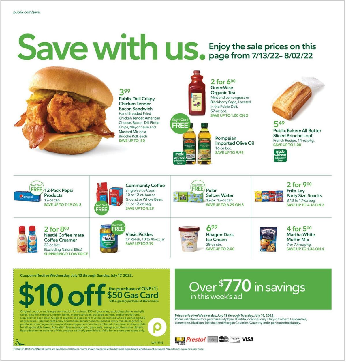 Publix Weekly Ad from July 13