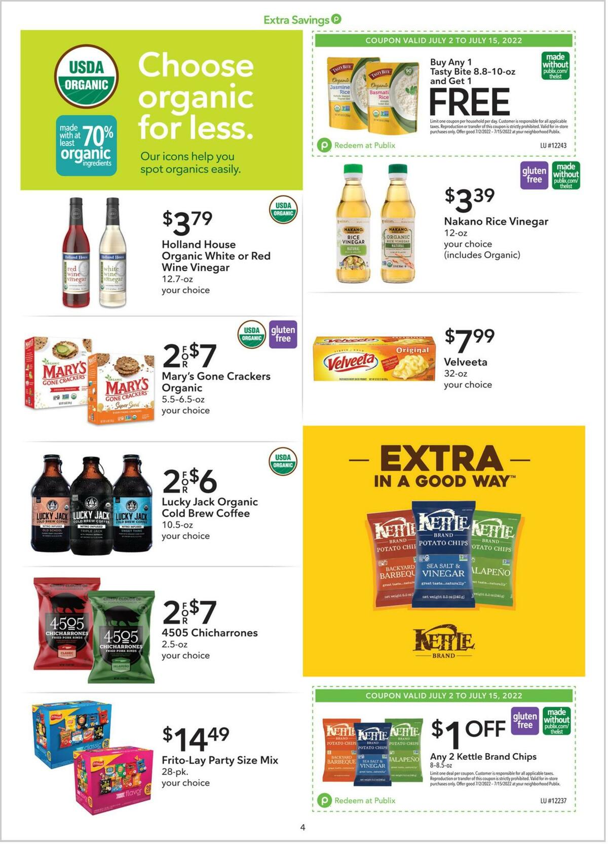 Publix Extra Savings Weekly Ad from July 2