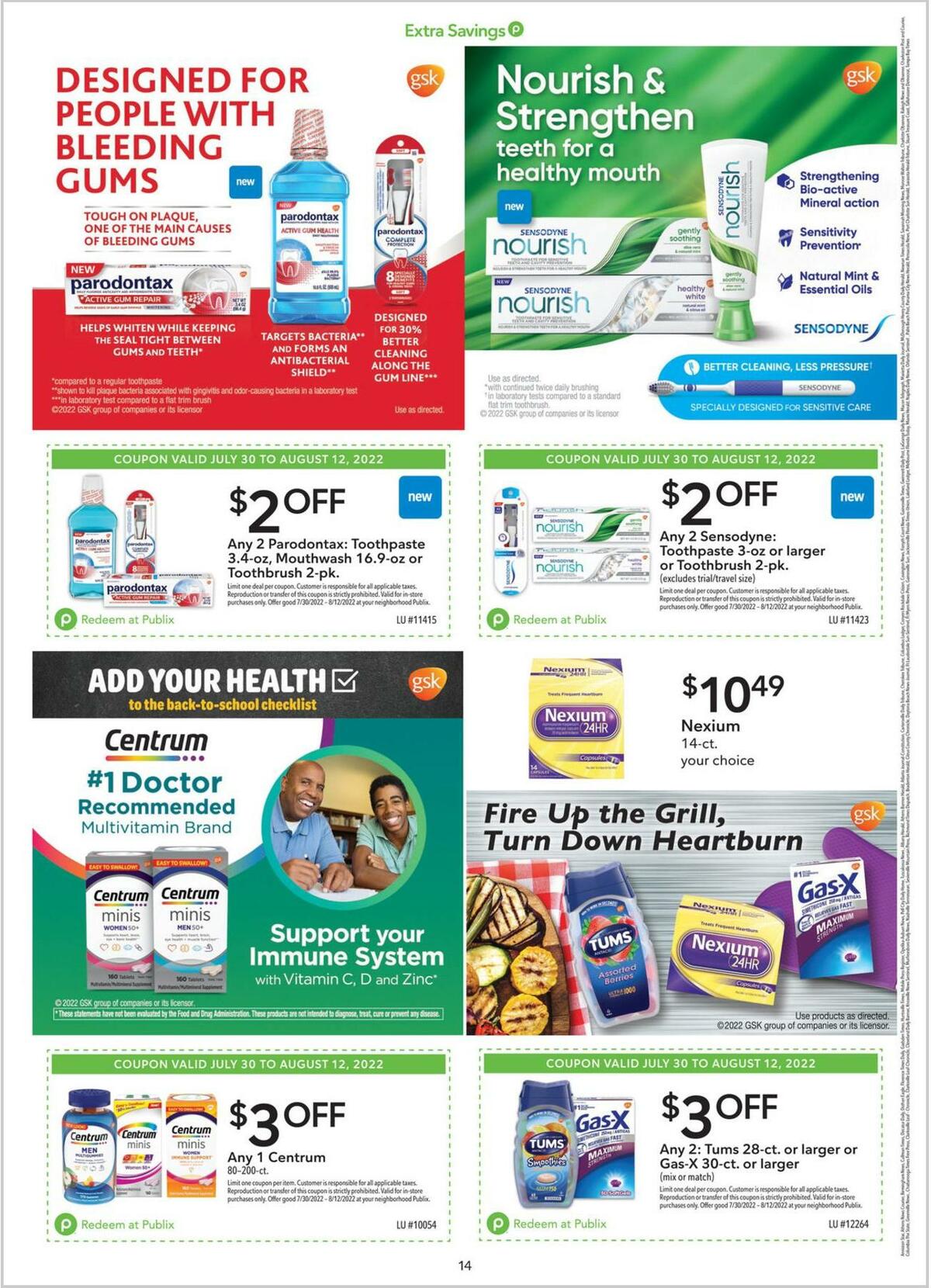 Publix Extra Savings Weekly Ad from July 30