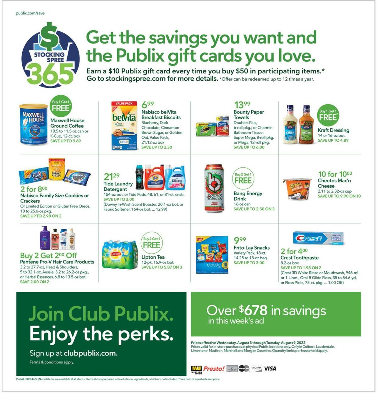Publix Weekly Ad from August 3