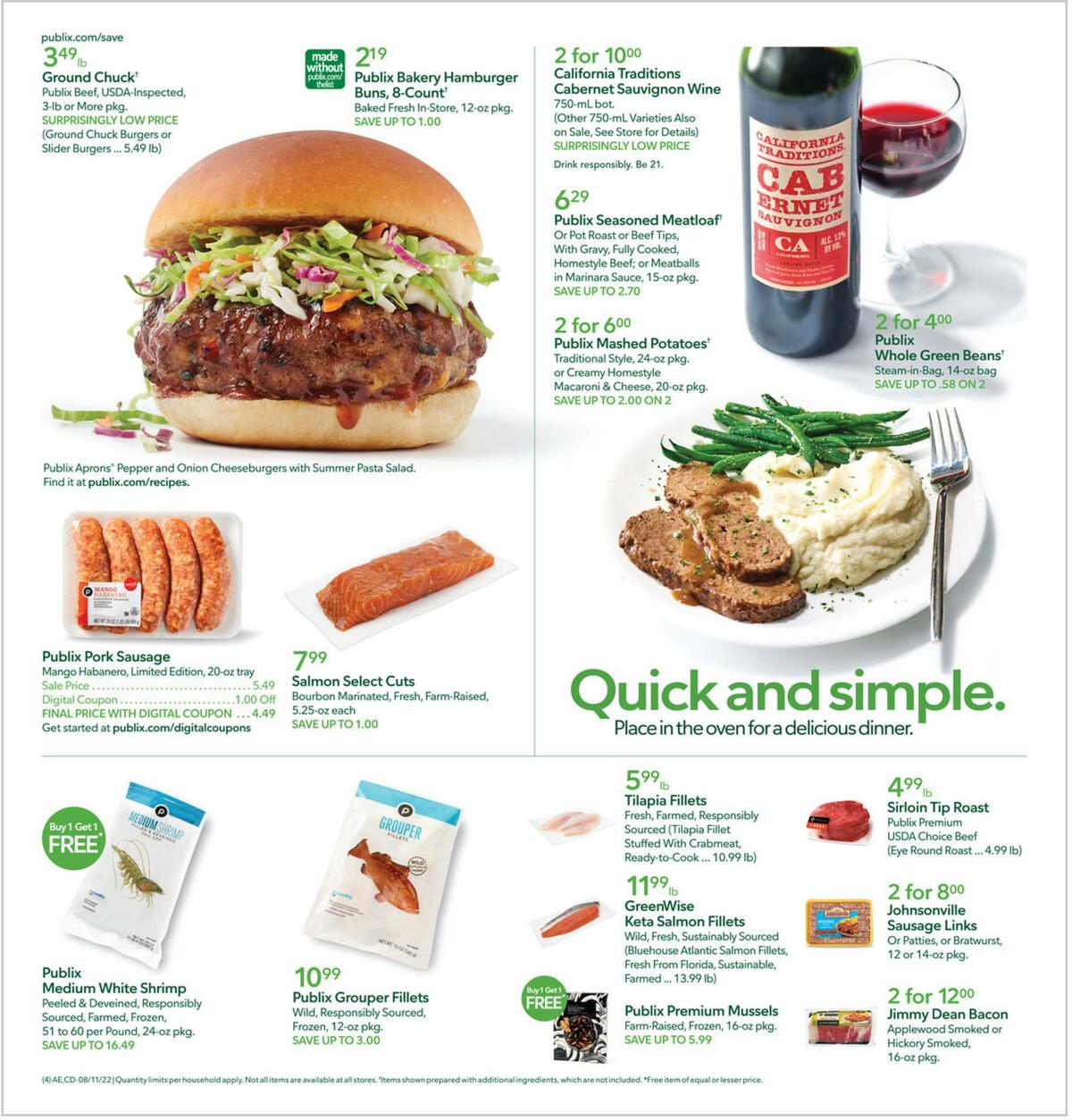 Publix Weekly Ad from August 10
