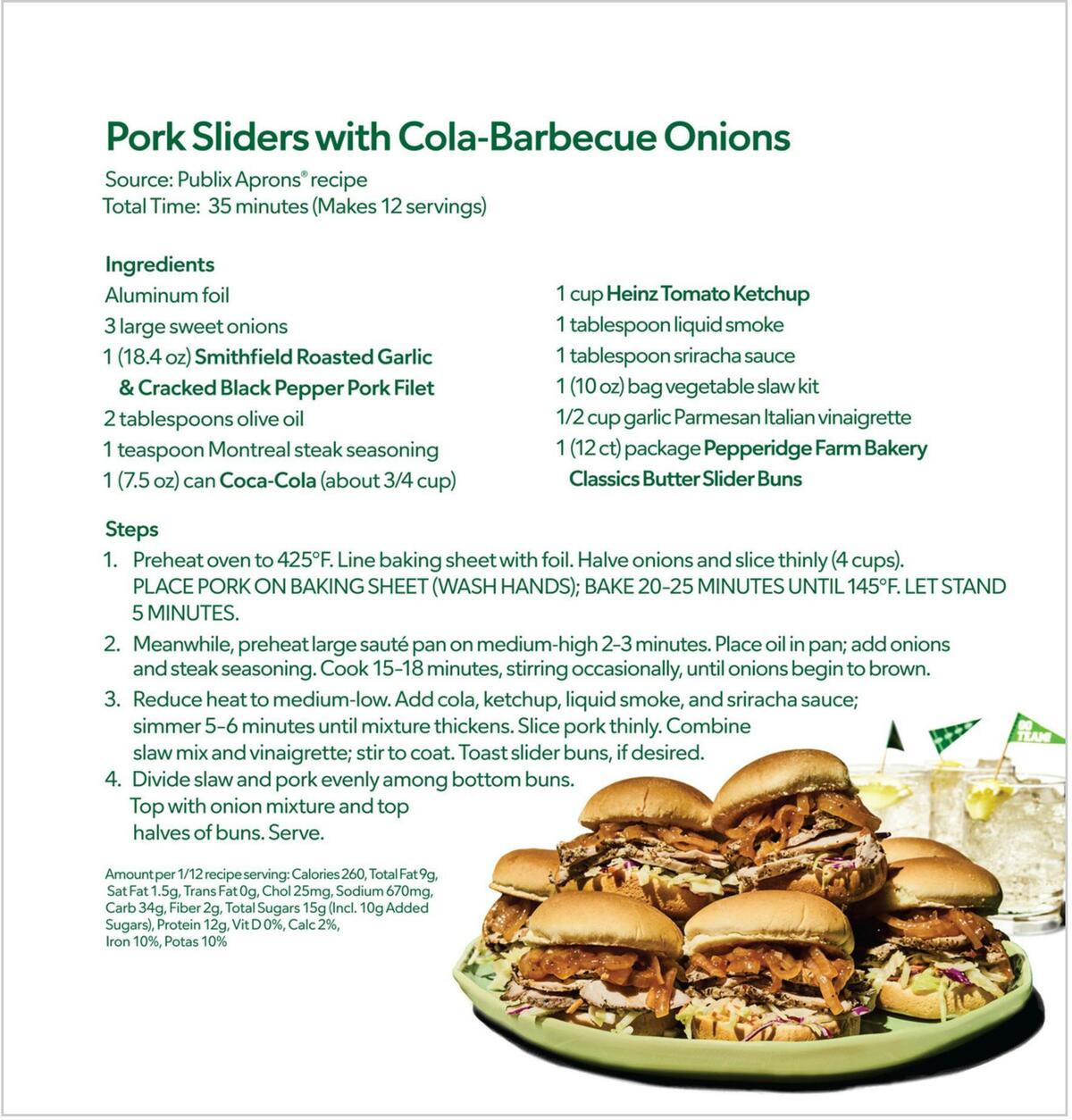 Publix Game Day Recipes Weekly Ad from August 31